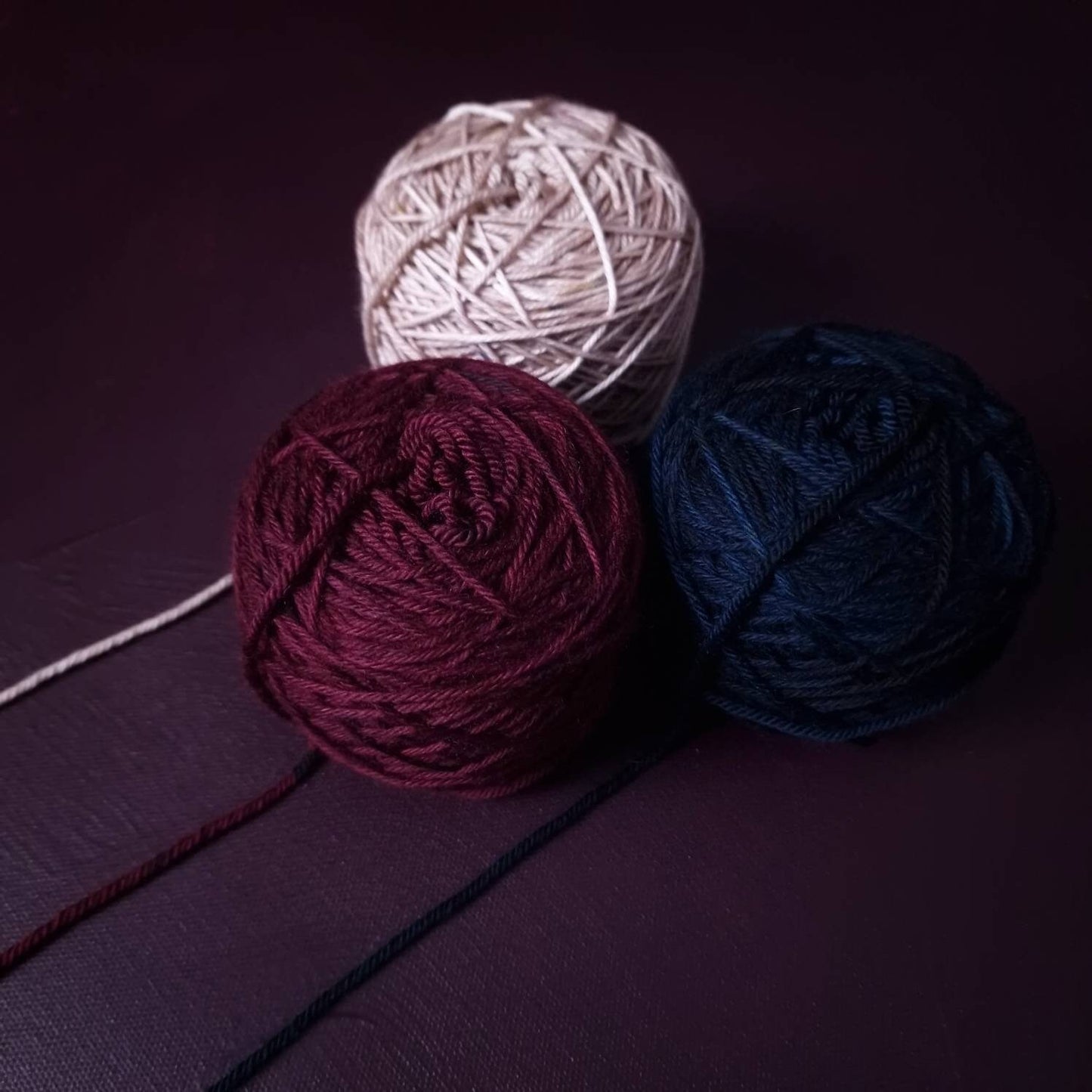 Hand dyed yarn ~ Black Cherry***Dyed to order ~ Sock, Merino Singles, DK, Aran, Mohair Silk