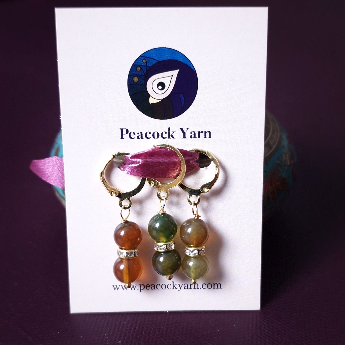 Stitch marker ~ Precious Yarn ~ Knitting notions, progress markers, progress keepers, knitting tools, crochet notions
