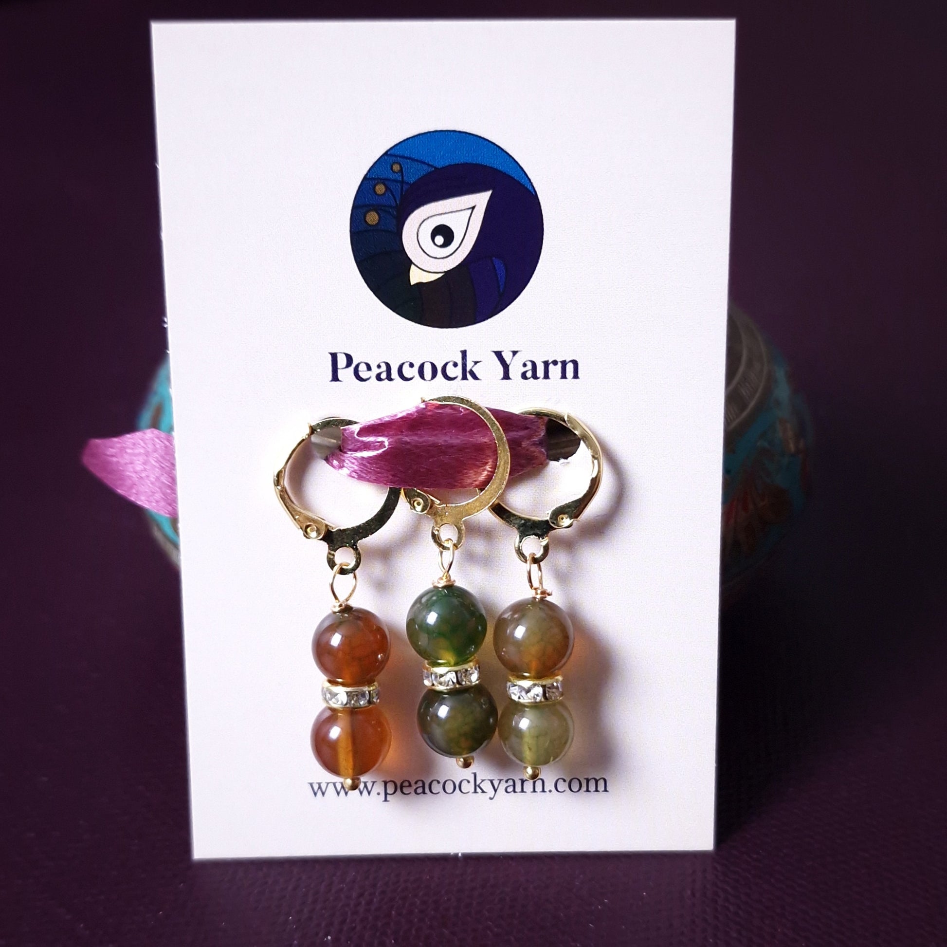 Stitch marker ~ Precious Yarn ~ Knitting notions, progress markers, progress keepers, knitting tools, crochet notions