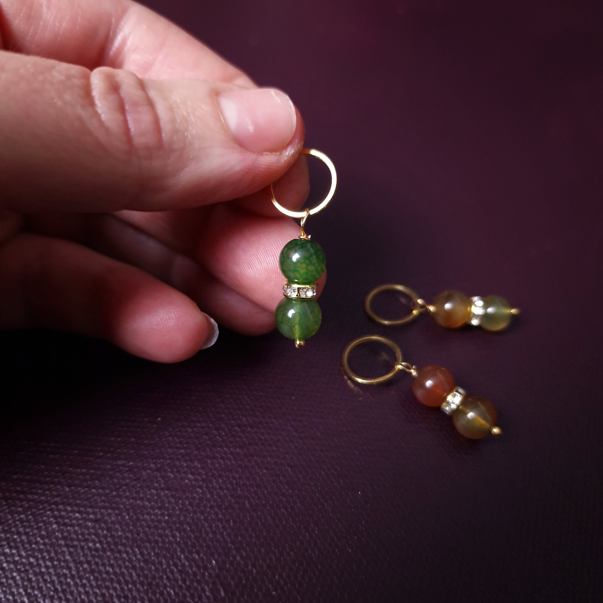 Stitch marker ~ Precious Yarn ~ Knitting notions, progress markers, progress keepers, knitting tools, crochet notions