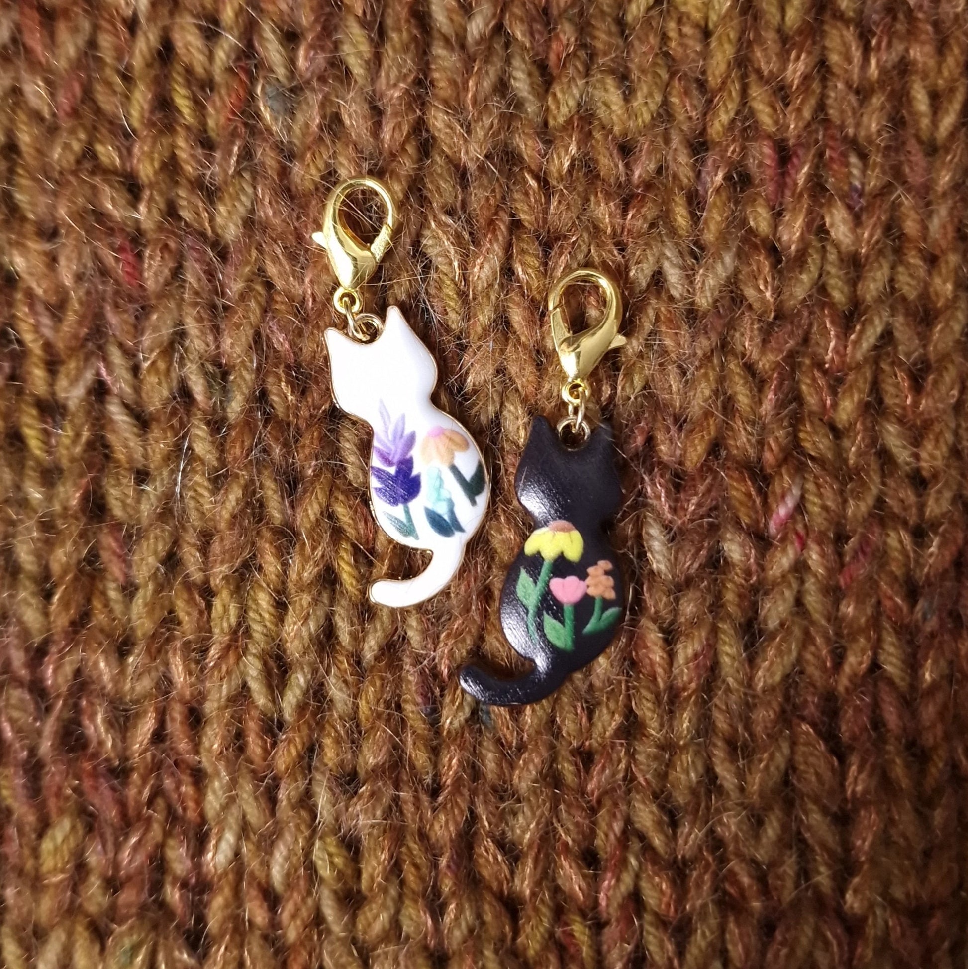 Stitch markers ~ Kitty Bouqet ~ Knitting notions, progress markers, progress keepers, knitting tools, crochet notions