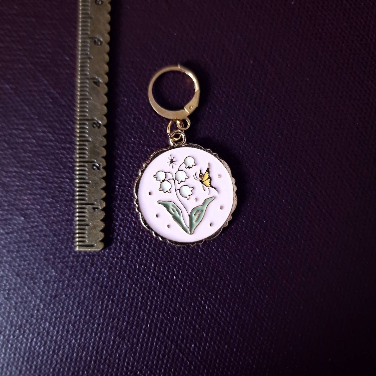 Stitch marker ~ Romantic Summer ~ Knitting notions, progress markers, progress keepers, knitting tools, gift for knitter