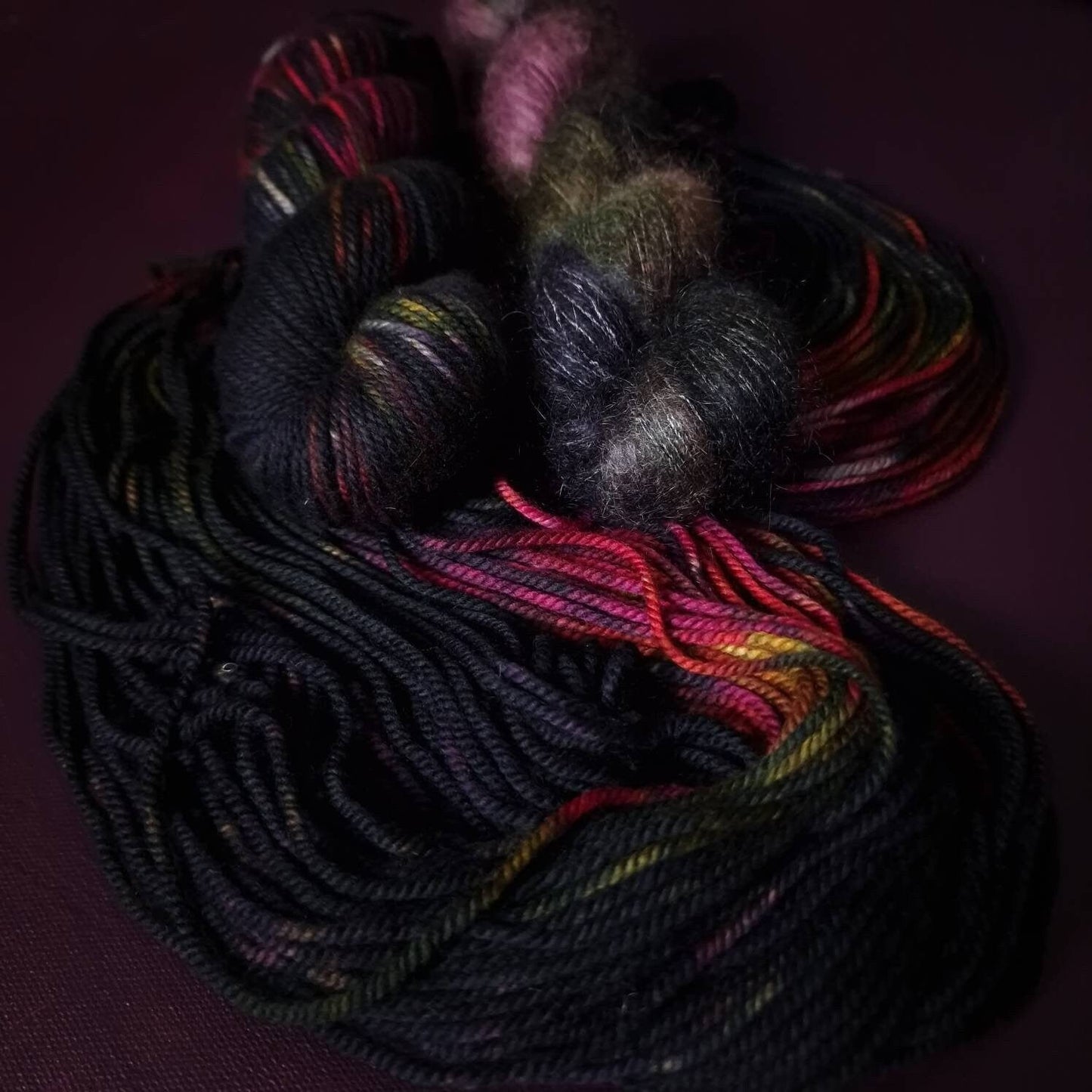 Hand dyed yarn ~ The Clown*** Dyed to order ~ Sock, Merino Singles, DK, Aran, Mohair Silk