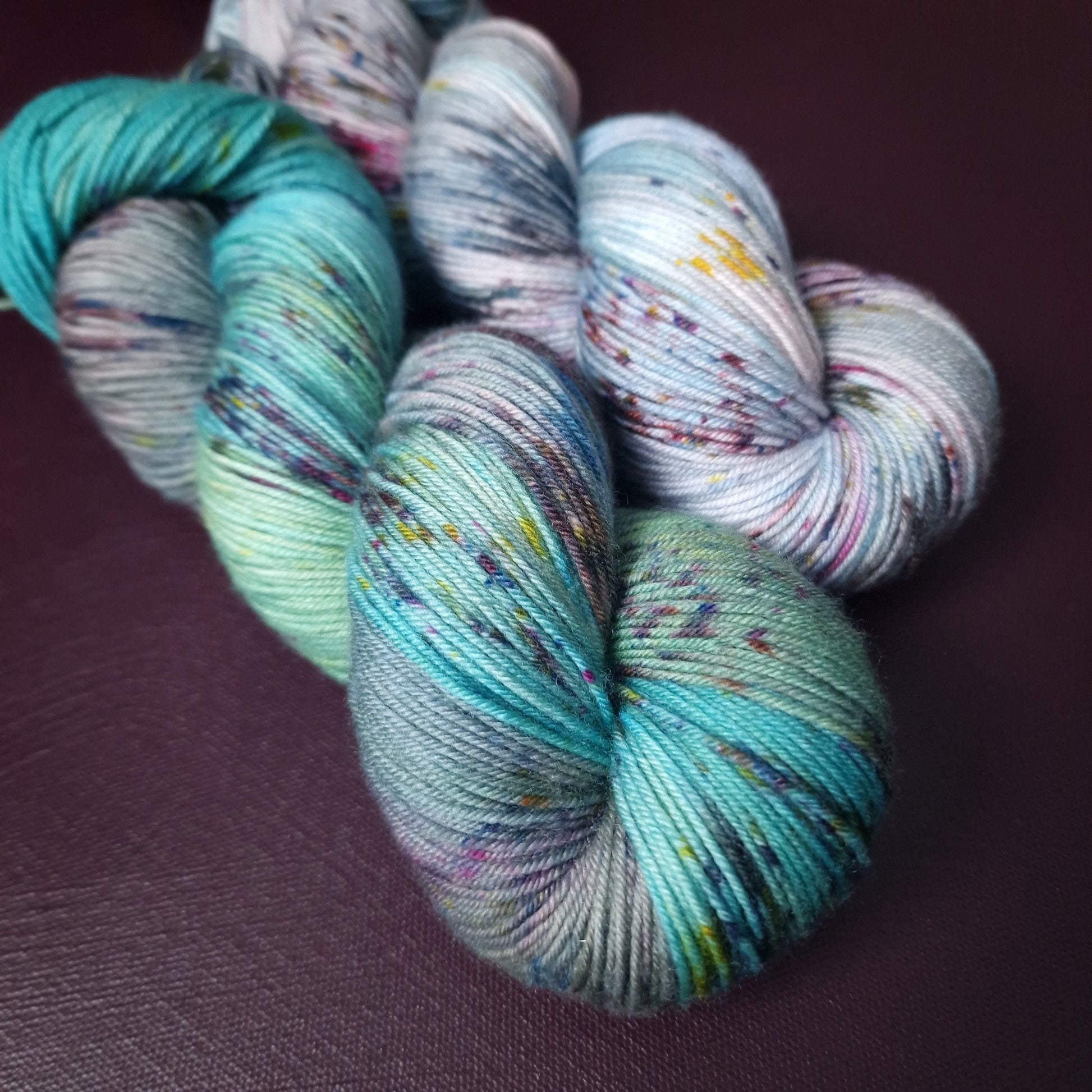 Hand dyed yarn ~ Unicorn Mermaid ***Dyed to order ~ Sock, Merino Singles, DK, Aran, Mohair Silk