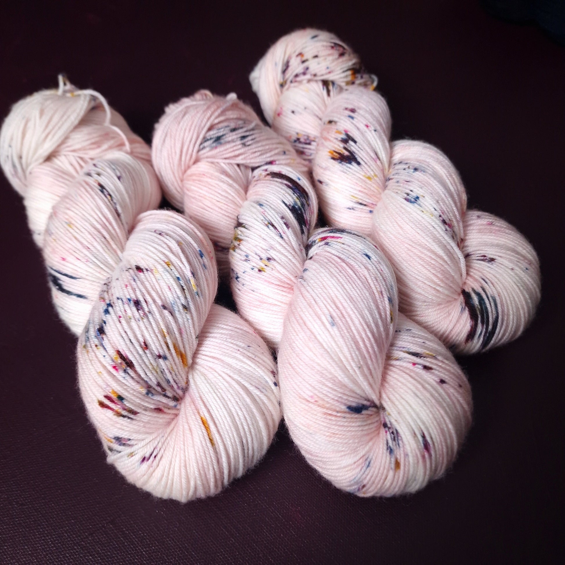 Hand dyed yarn ~ Strawberry Icing ***Dyed to order ~ Sock, Merino Singles, DK, Aran, Mohair Silk