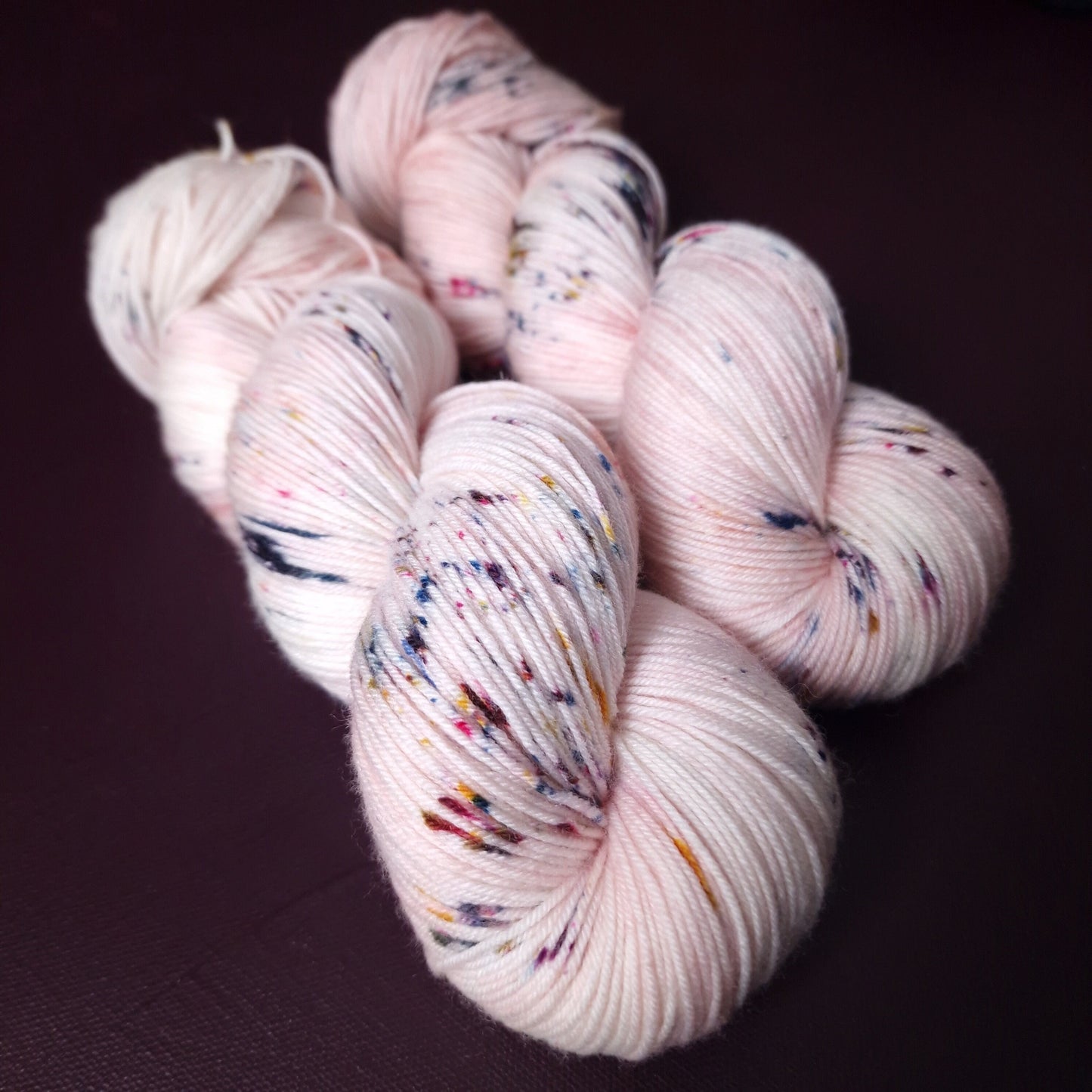 Hand dyed yarn ~ Strawberry Icing ***Dyed to order ~ Sock, Merino Singles, DK, Aran, Mohair Silk
