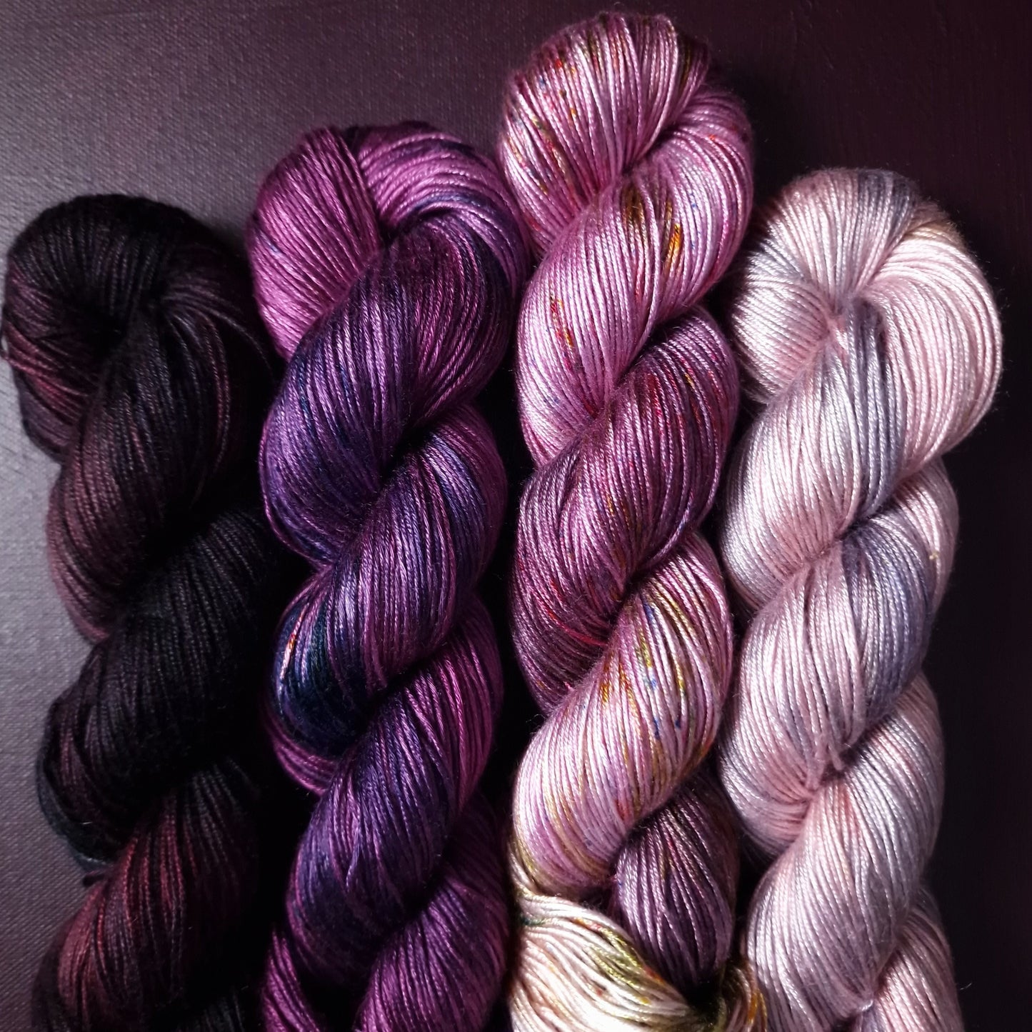Hand dyed yarn ~ Fade Set*** Dyed to order ~ Mrs. Roberston's Rose Garden ~ tencel yarn, bamboo yarn, vegan, hand painted, fingering, DK
