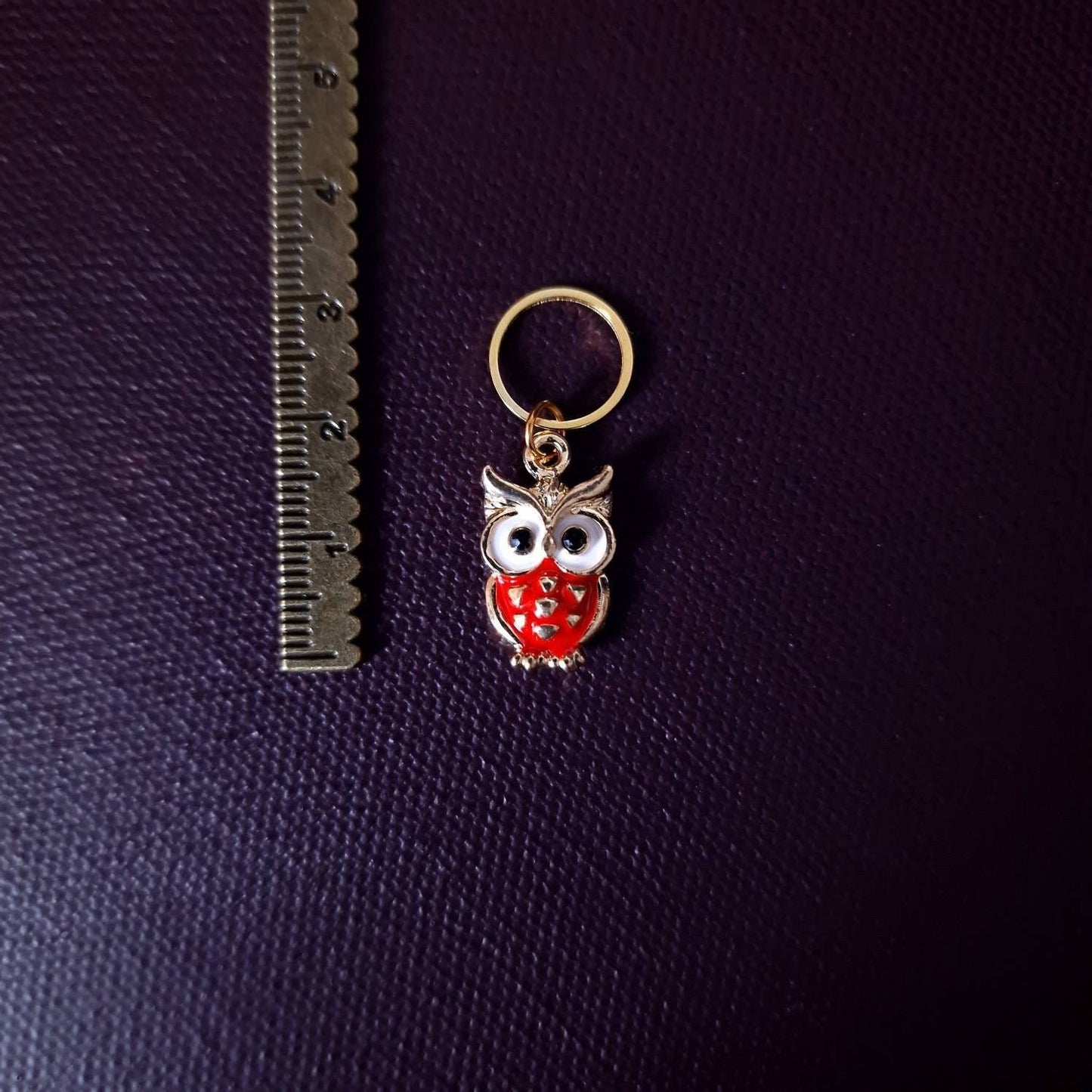 Stitch marker ~ Owl ~ Knitting notions, progress markers, progress keepers, crochet notions, gift for knitter