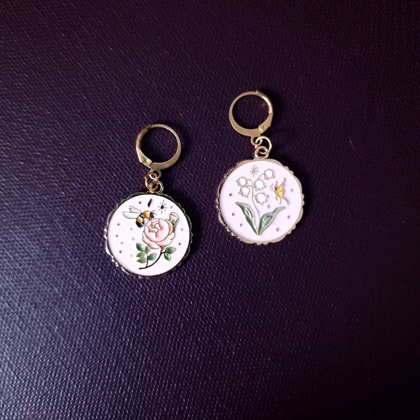 Stitch marker ~ Romantic Summer ~ Knitting notions, progress markers, progress keepers, knitting tools, gift for knitter