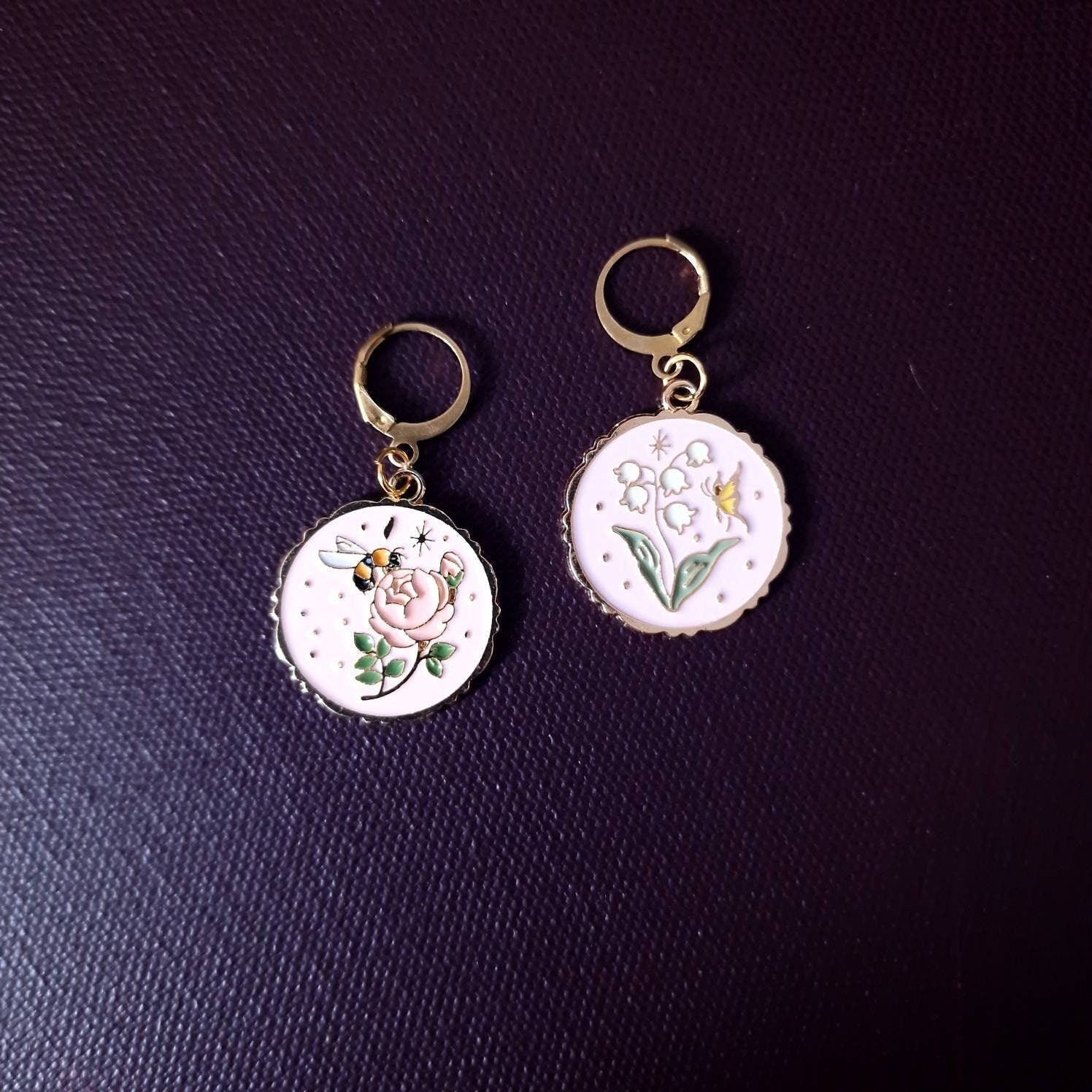 Stitch marker ~ Romantic Summer ~ Knitting notions, progress markers, progress keepers, knitting tools, gift for knitter