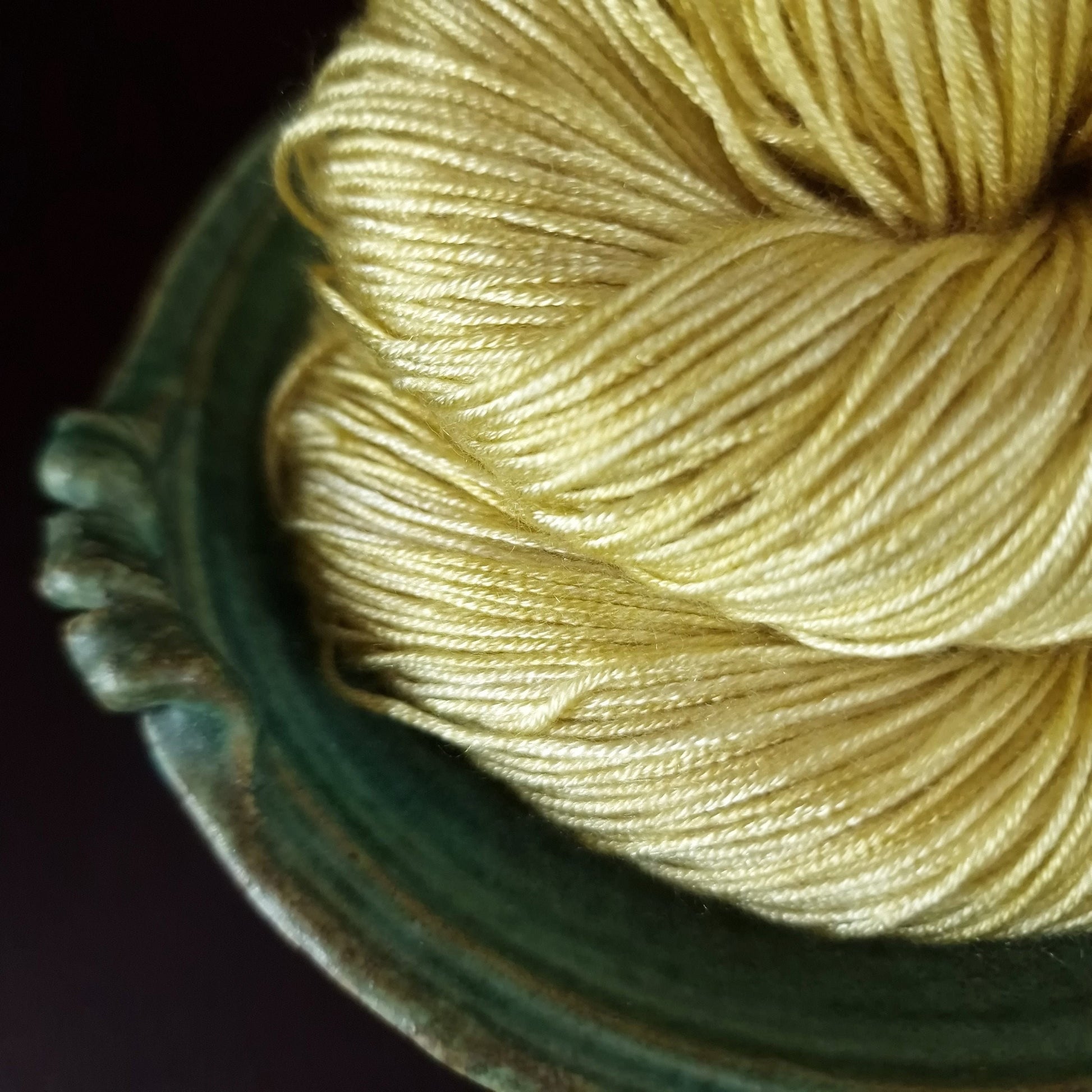 Hand dyed yarn ~ Pastel Sunshine ***Dyed to order ~ fingering / DK weight tencel OR bamboo yarn, vegan