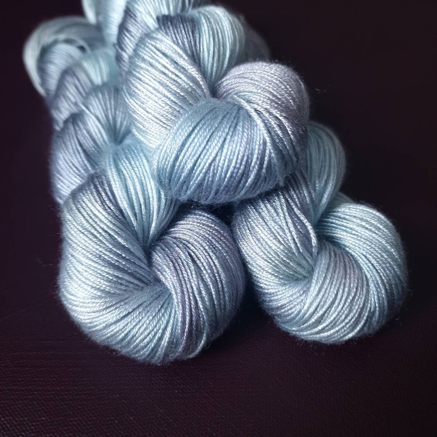 Hand dyed yarn ~ Crystal Fairy ***Dyed to order ~ fingering / DK weight tencel OR bamboo yarn, vegan