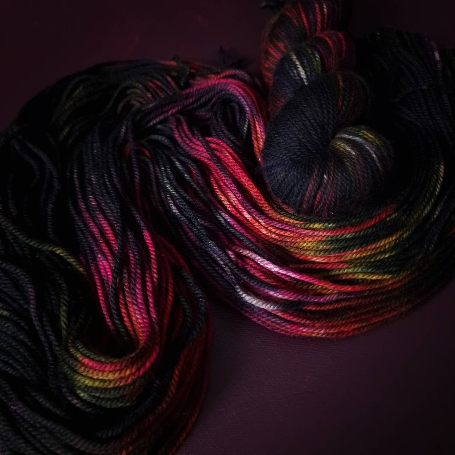 Hand dyed yarn ~ The Clown*** Dyed to order ~ Sock, Merino Singles, DK, Aran, Mohair Silk
