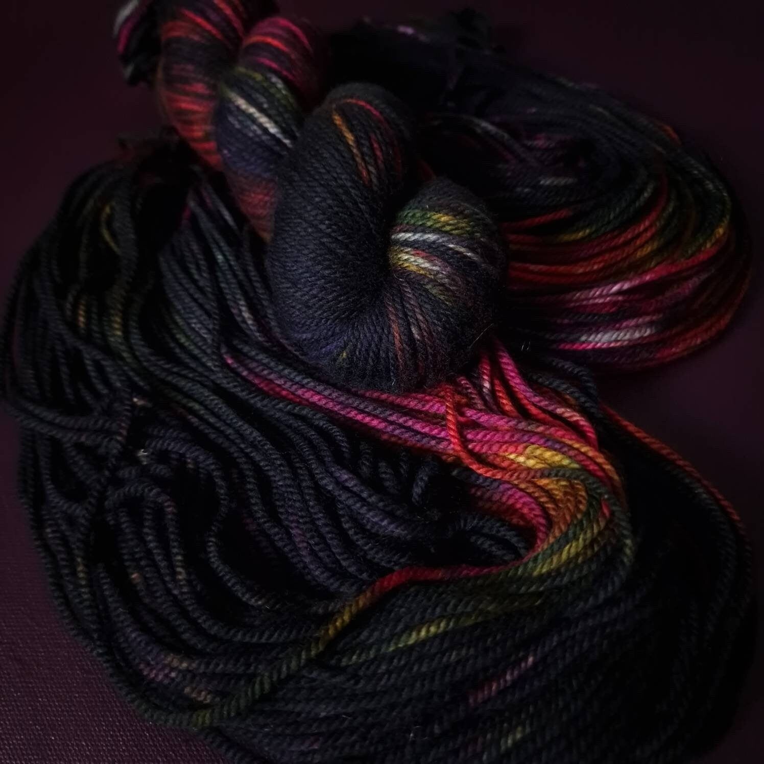 Hand dyed yarn ~ The Clown*** Dyed to order ~ Sock, Merino Singles, DK, Aran, Mohair Silk