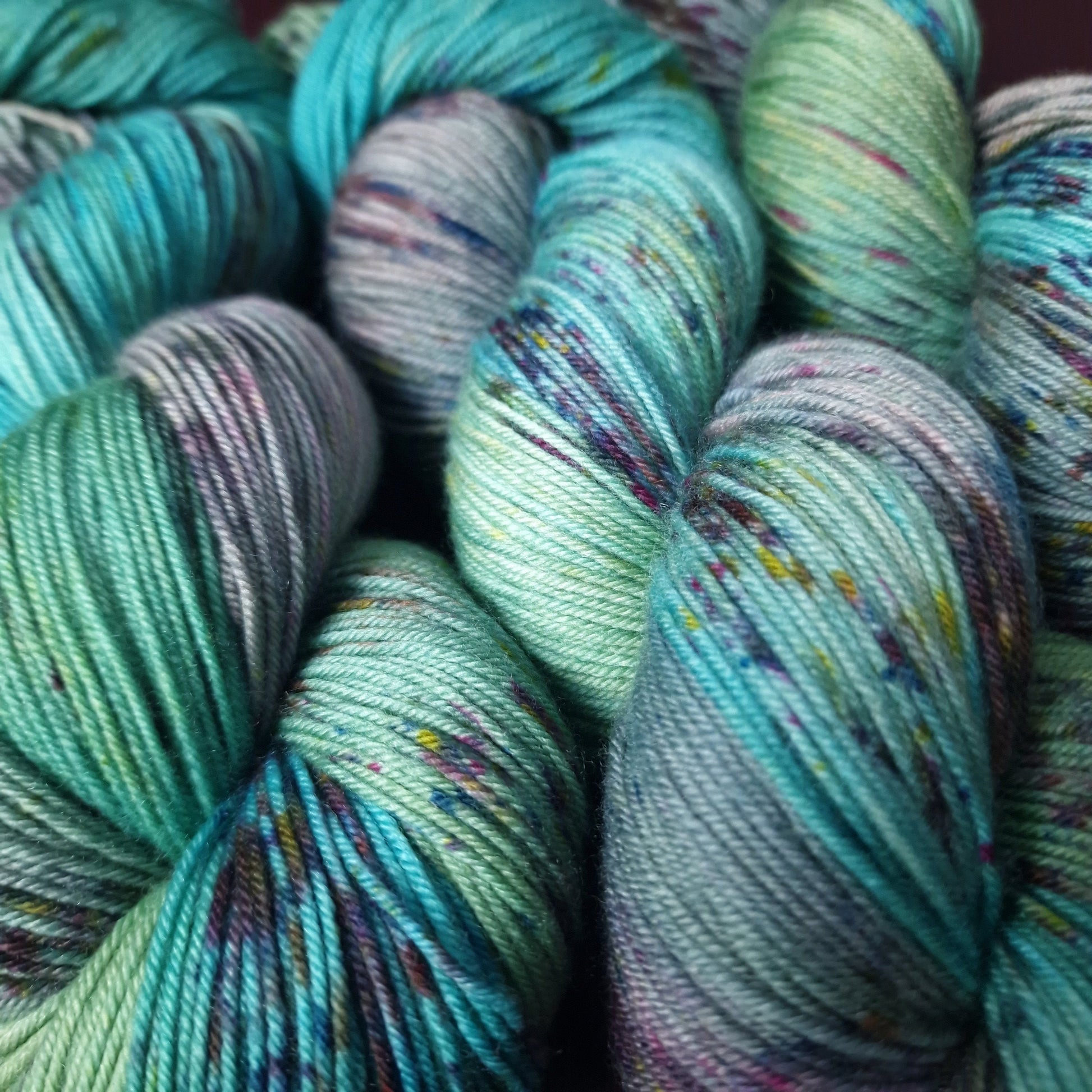 Hand dyed yarn ~ Unicorn Mermaid ***Dyed to order ~ Sock, Merino Singles, DK, Aran, Mohair Silk