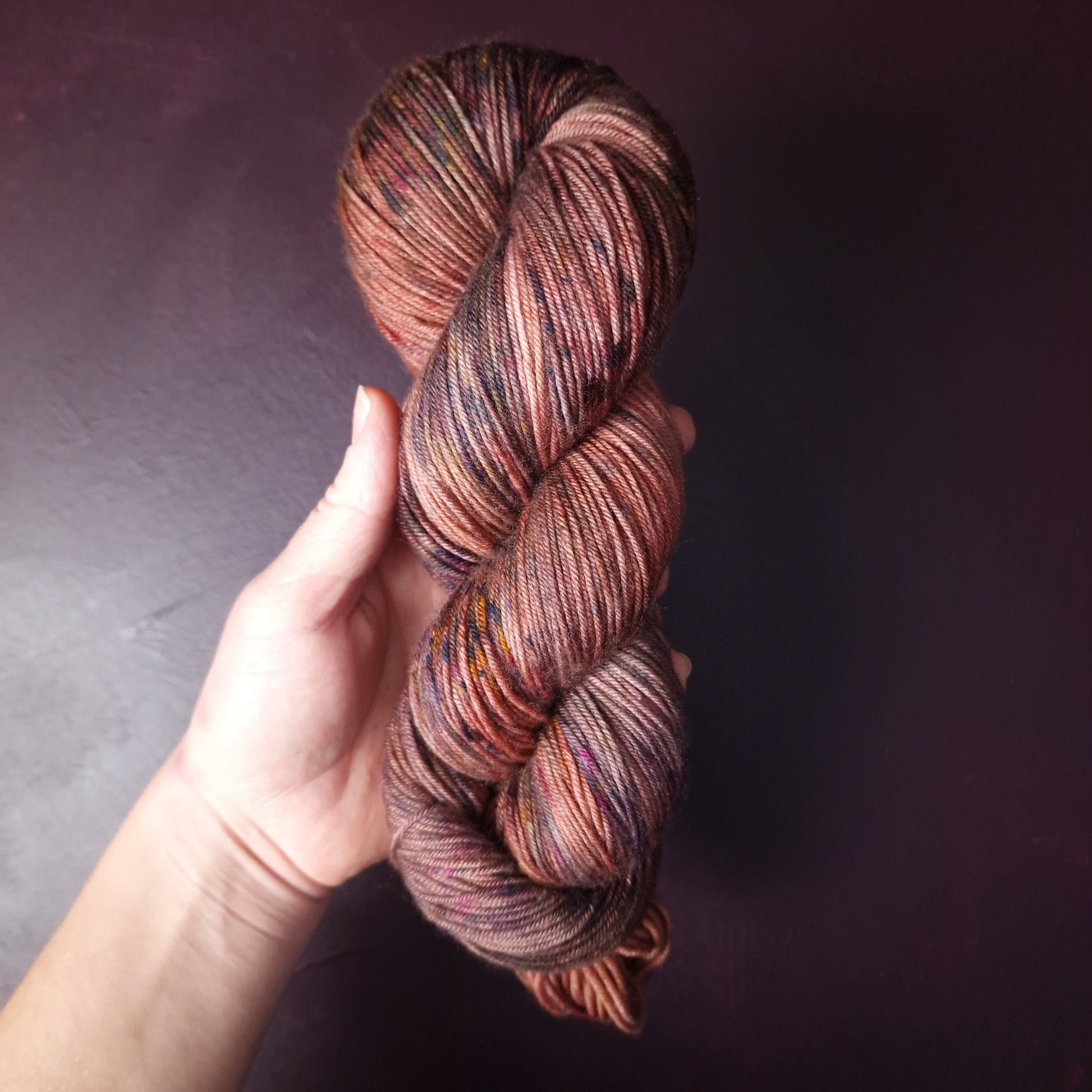 Hand dyed yarn ~ Rosewood ***Dyed to order ~ Sock, Merino Singles, DK, Aran, Mohair Silk