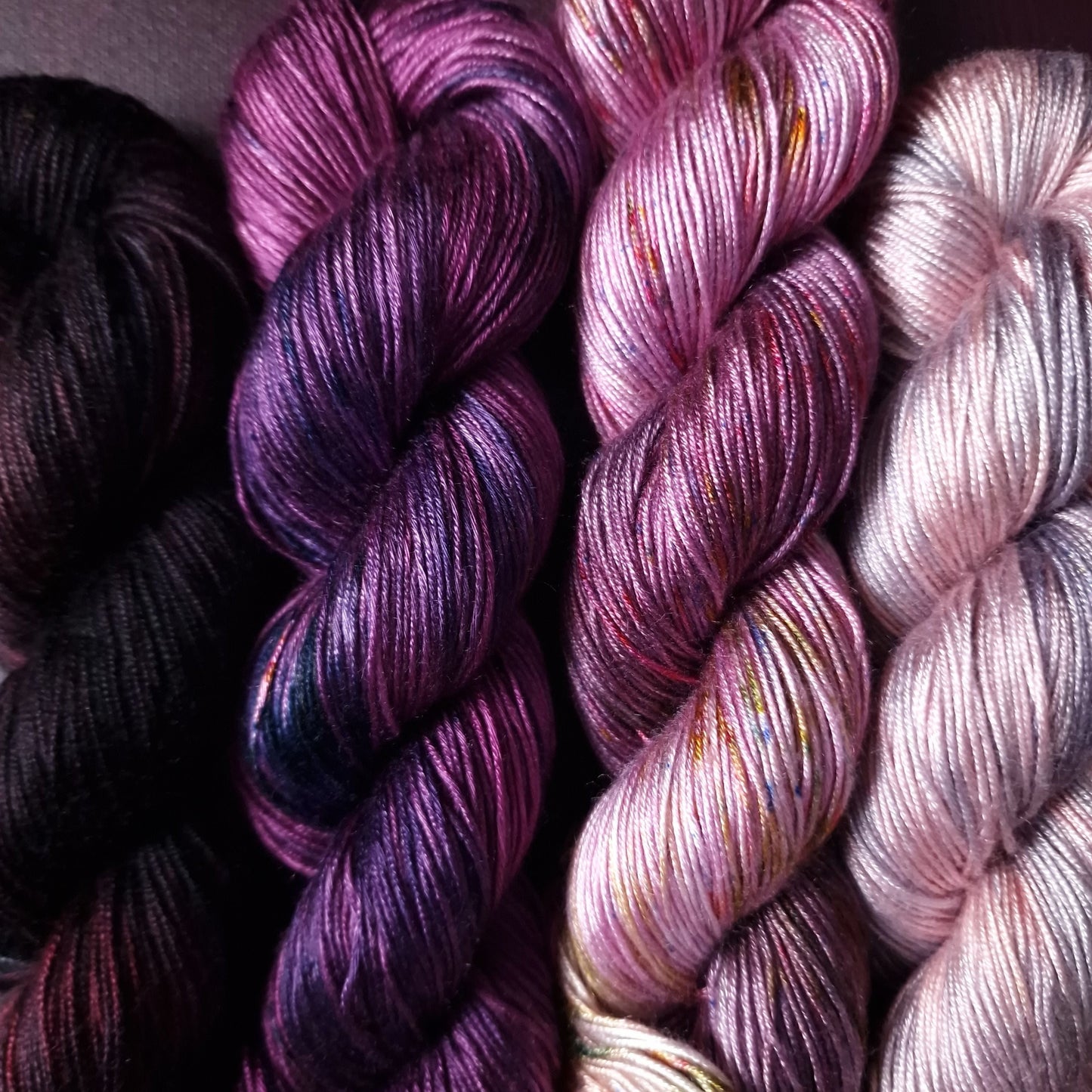 Hand dyed yarn ~ Fade Set*** Dyed to order ~ Mrs. Roberston's Rose Garden ~ tencel yarn, bamboo yarn, vegan, hand painted, fingering, DK