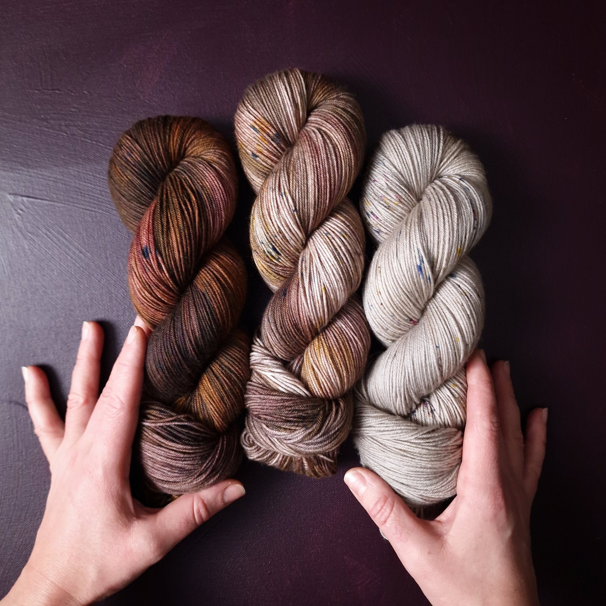 Hand dyed yarn ~ Dirty Chai Latte ***Dyed to order ~ Sock, Merino Singles, DK, Aran, Mohair Silk