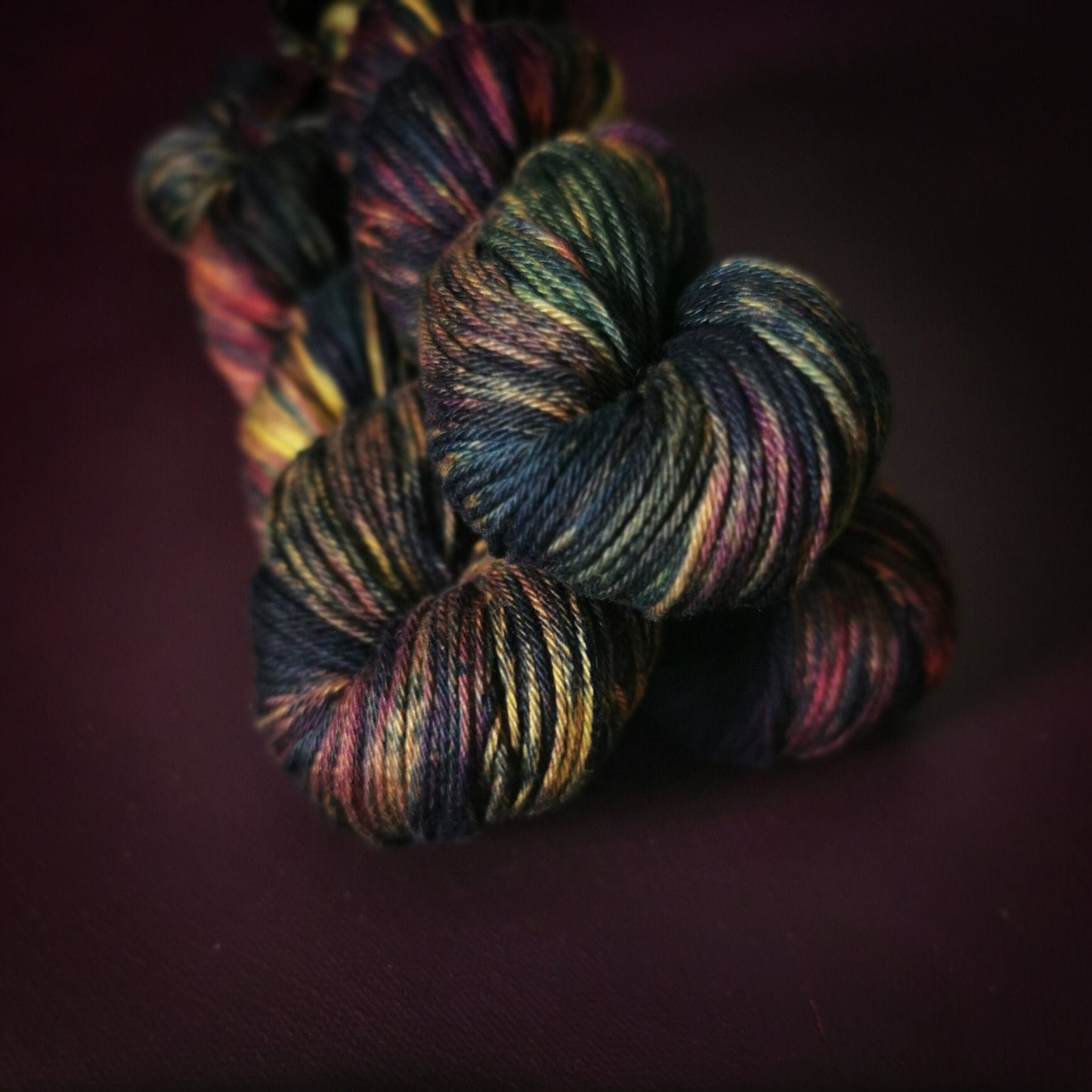 Hand dyed yarn ~ Mad Scientist*** Dyed to order ~ mercerized cotton yarn, vegan, hand painted
