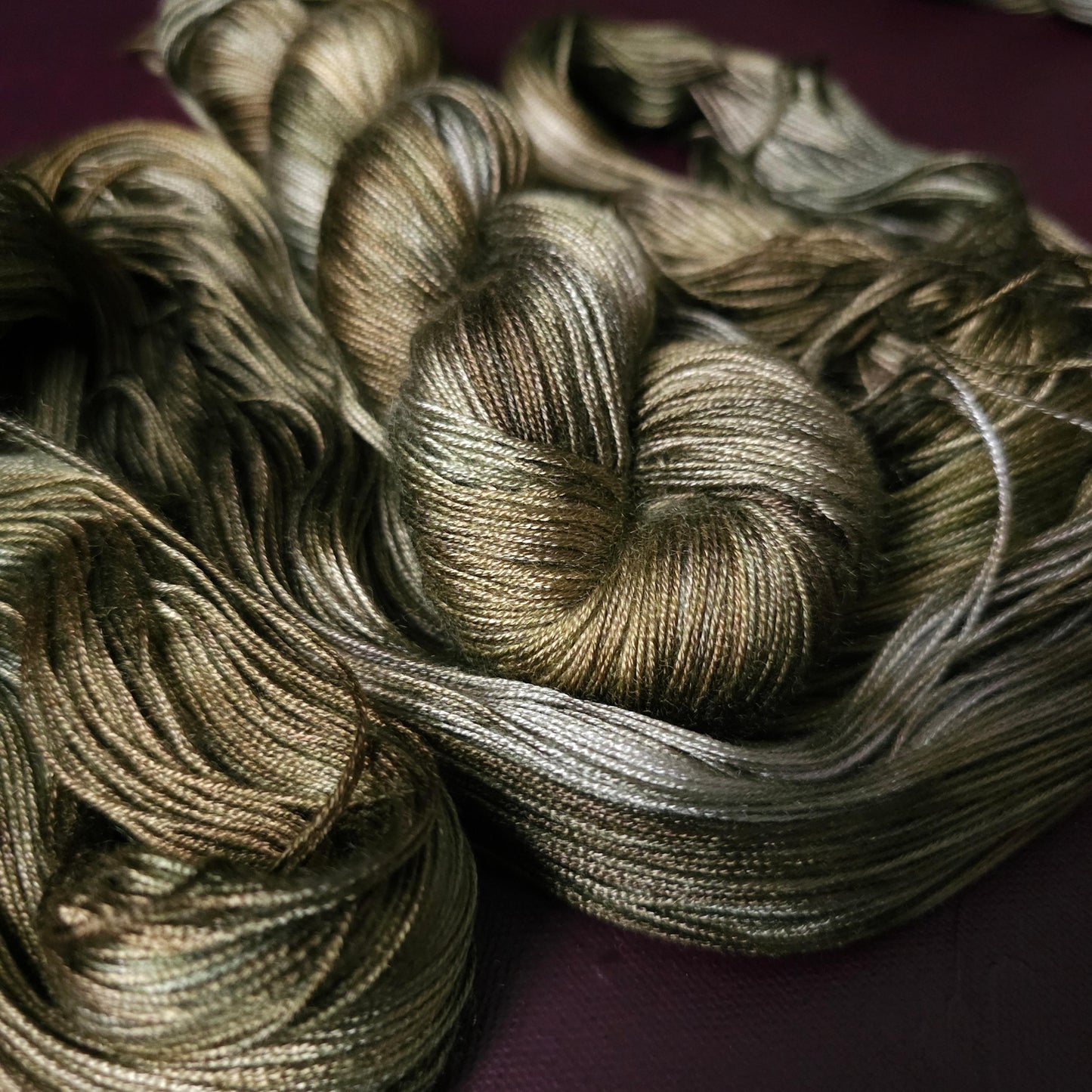 Wolfs Gate ~ Ready To Ship~ Hand dyed vegan yarn, knitting gradient yarn, shiny crochet yarn, knitting supplies, fingering weight tencel yarn, silky soft shawl yarn