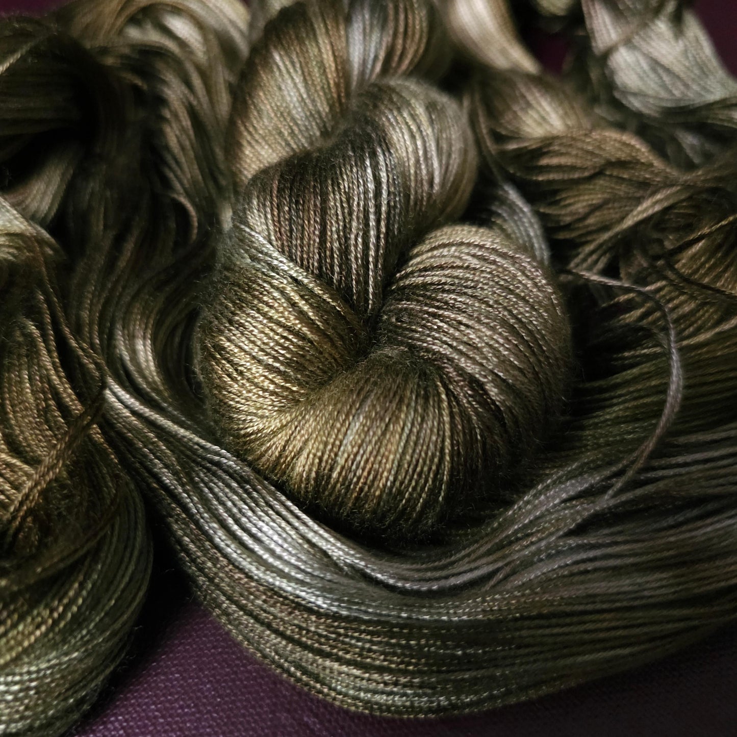 Wolfs Gate ~ Ready To Ship~ Hand dyed vegan yarn, knitting gradient yarn, shiny crochet yarn, knitting supplies, fingering weight tencel yarn, silky soft shawl yarn