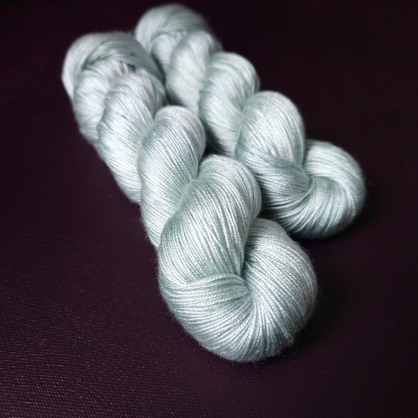 Heavenly Gray, hand dyed vegan yarn, soft yarn, fingering / DK weight knitting yarn, tencel OR bamboo yarn, shiny crochet thread,