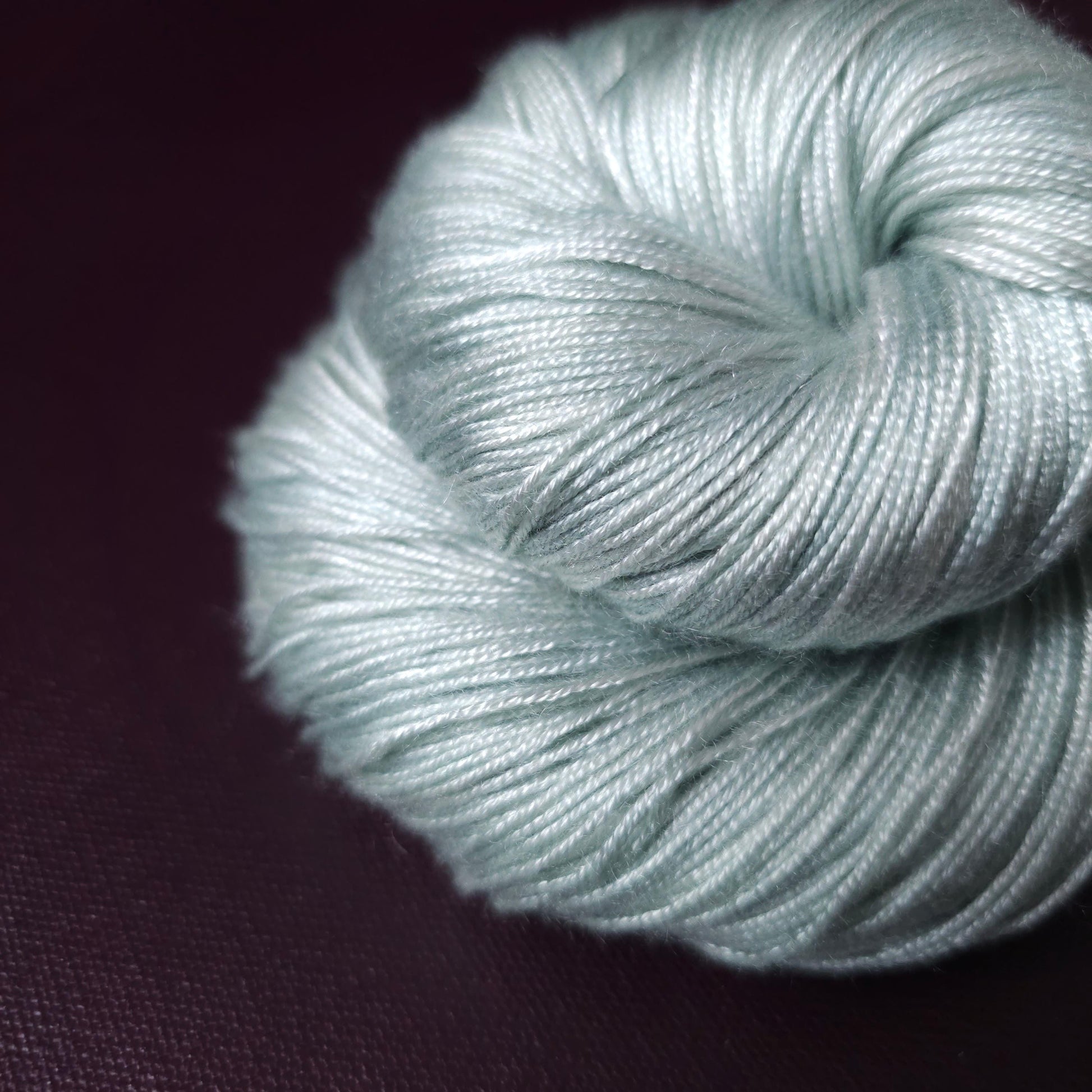 Heavenly Gray, hand dyed vegan yarn, soft yarn, fingering / DK weight knitting yarn, tencel OR bamboo yarn, shiny crochet thread,