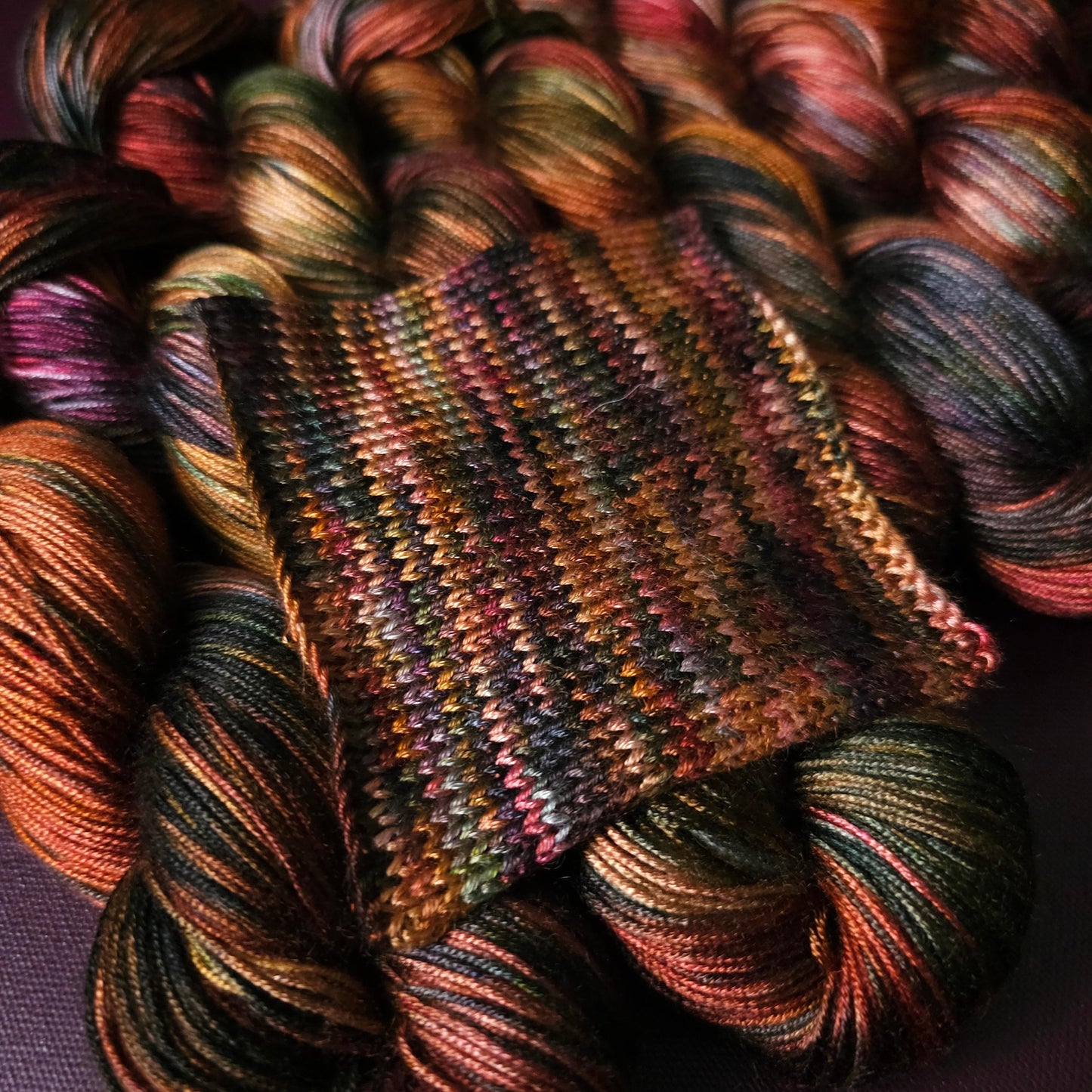 Hand Dyed Luxury Vegan Yarn, Pure Bliss, Knitting Variegated Yarn, Shiny Crochet Yarn, DK Weight Tencel Yarn, Silky Soft Shawl Yarn,