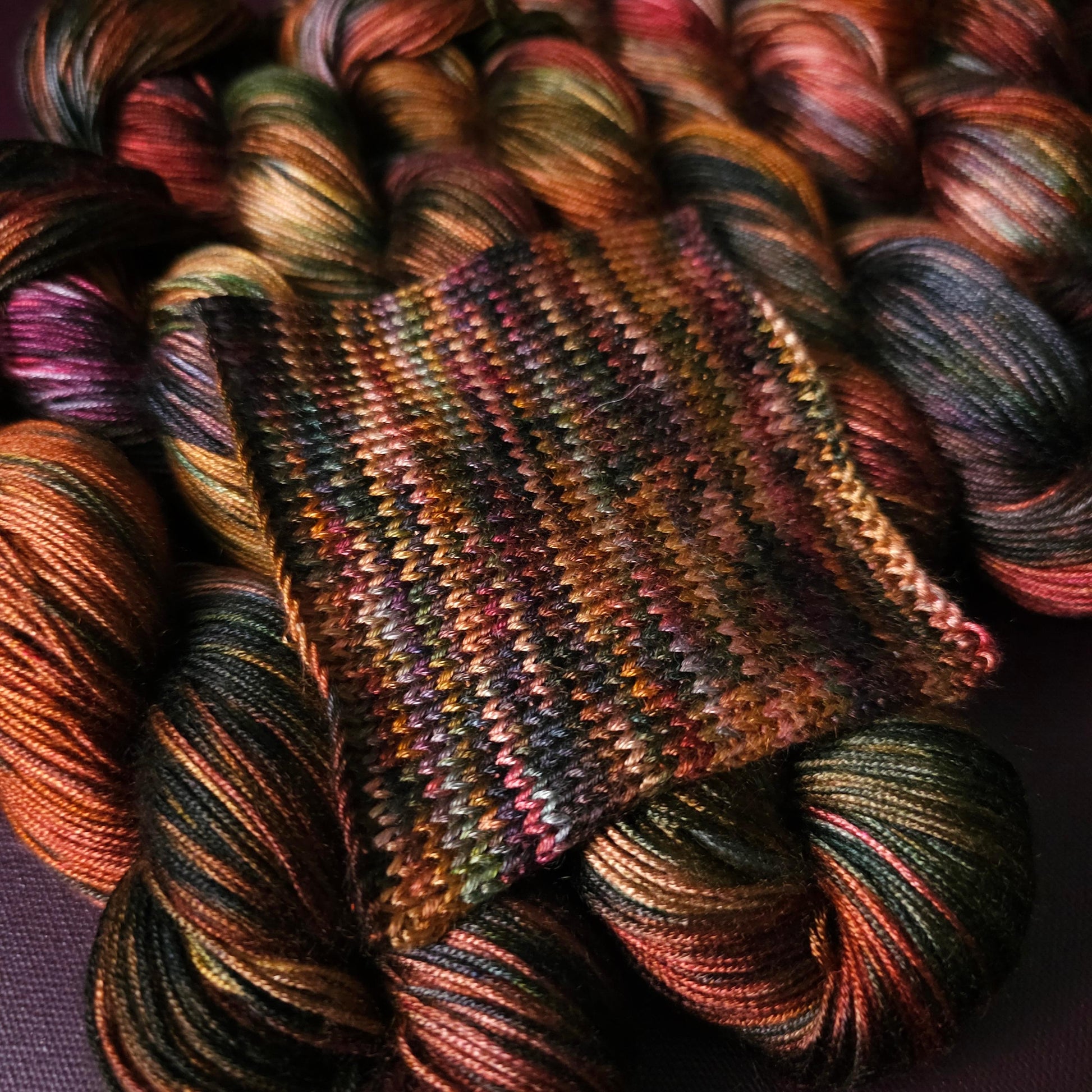 Hand Dyed Luxury Vegan Yarn, Pure Bliss, Knitting Variegated Yarn, Shiny Crochet Yarn, DK Weight Tencel Yarn, Silky Soft Shawl Yarn,