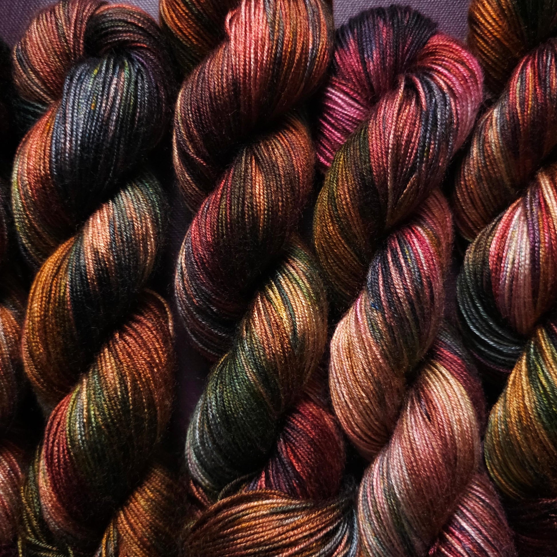 Hand Dyed Luxury Vegan Yarn, Pure Bliss, Knitting Variegated Yarn, Shiny Crochet Yarn, DK Weight Tencel Yarn, Silky Soft Shawl Yarn,