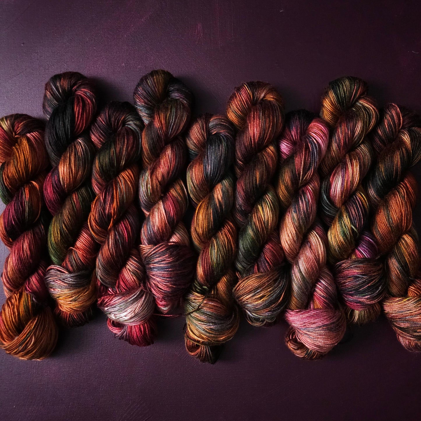Hand Dyed Luxury Vegan Yarn, Pure Bliss, Knitting Variegated Yarn, Shiny Crochet Yarn, DK Weight Tencel Yarn, Silky Soft Shawl Yarn,