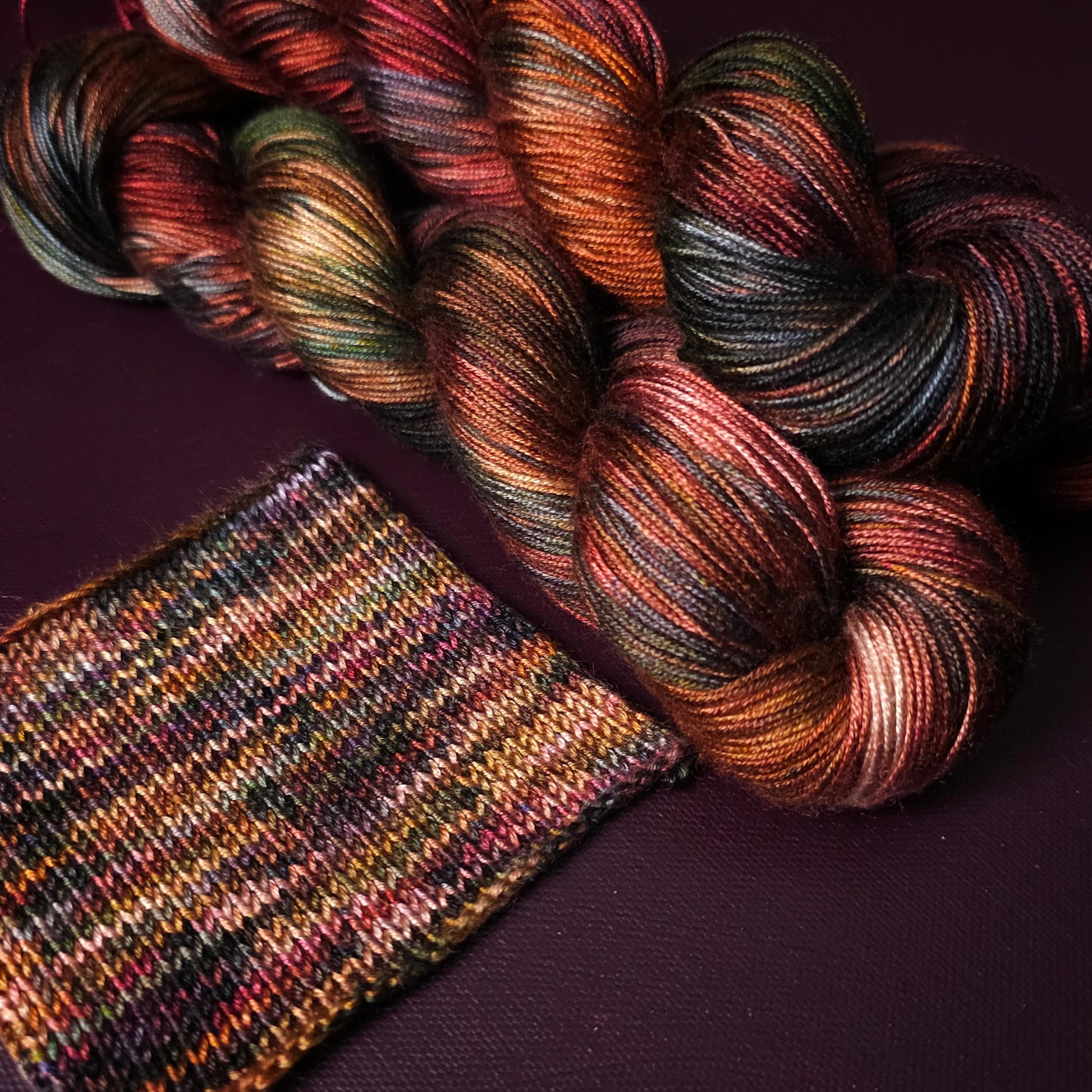 Hand Dyed Luxury Vegan Yarn, Pure Bliss, Knitting Variegated Yarn, Shiny Crochet Yarn, DK Weight Tencel Yarn, Silky Soft Shawl Yarn,