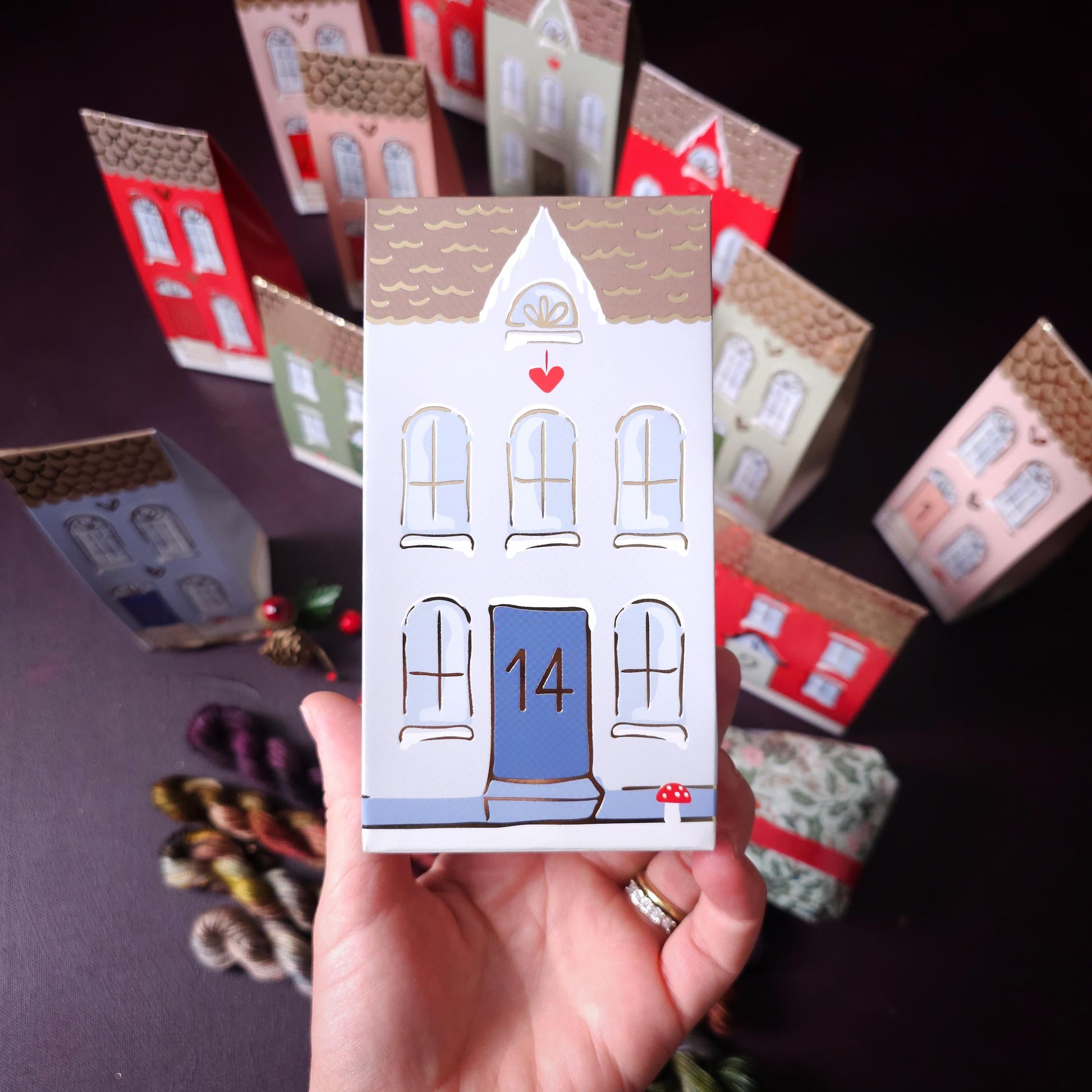 Hand dyed yarn, Vegan Yarn Advent Calendar 2025 PRE-ORDER, ~ fingering weight tencel OR bamboo yarn, vegan, hand painted