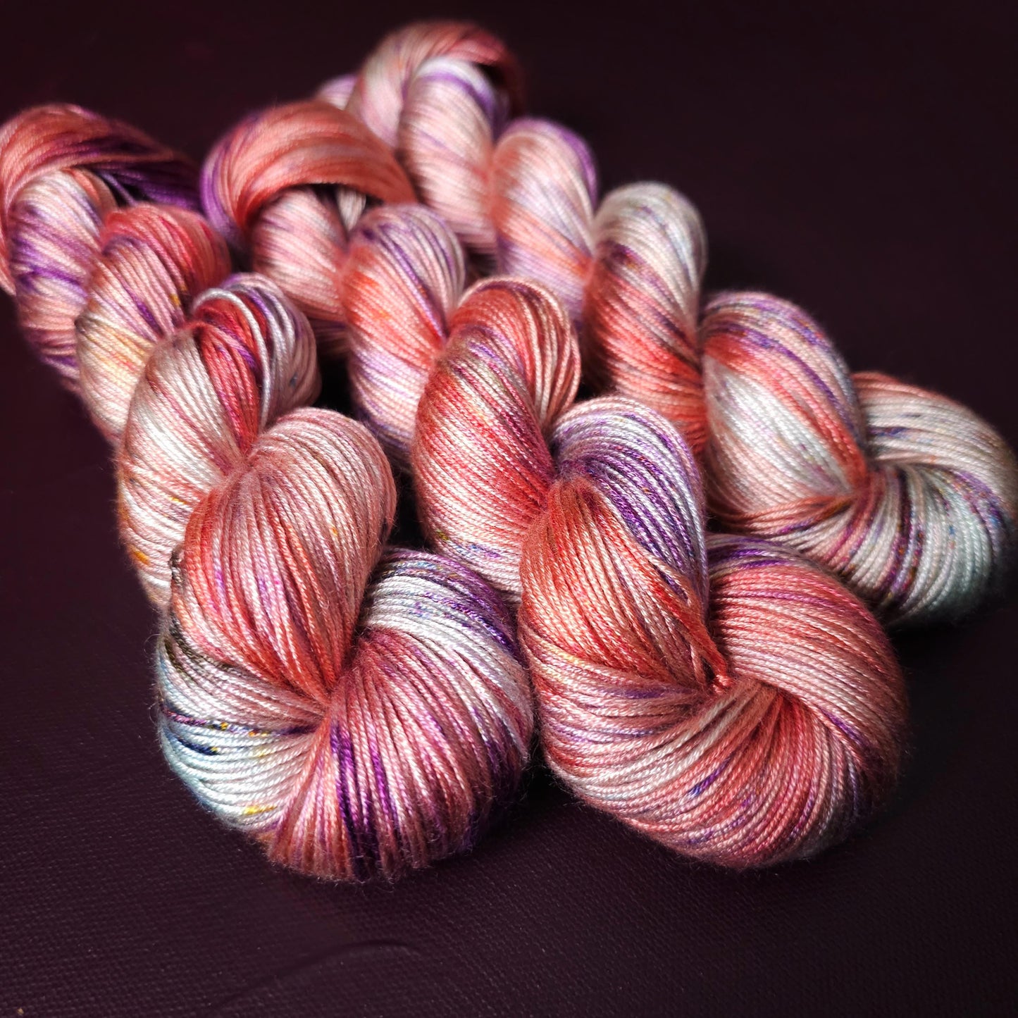 Hand Dyed Vegan Yarn, Fade Set, Rainbow Popsicle Fade, Tencel / Bamboo Yarn, Mercerized Cotton, Hand Painted Fingering/DK Weight Thread