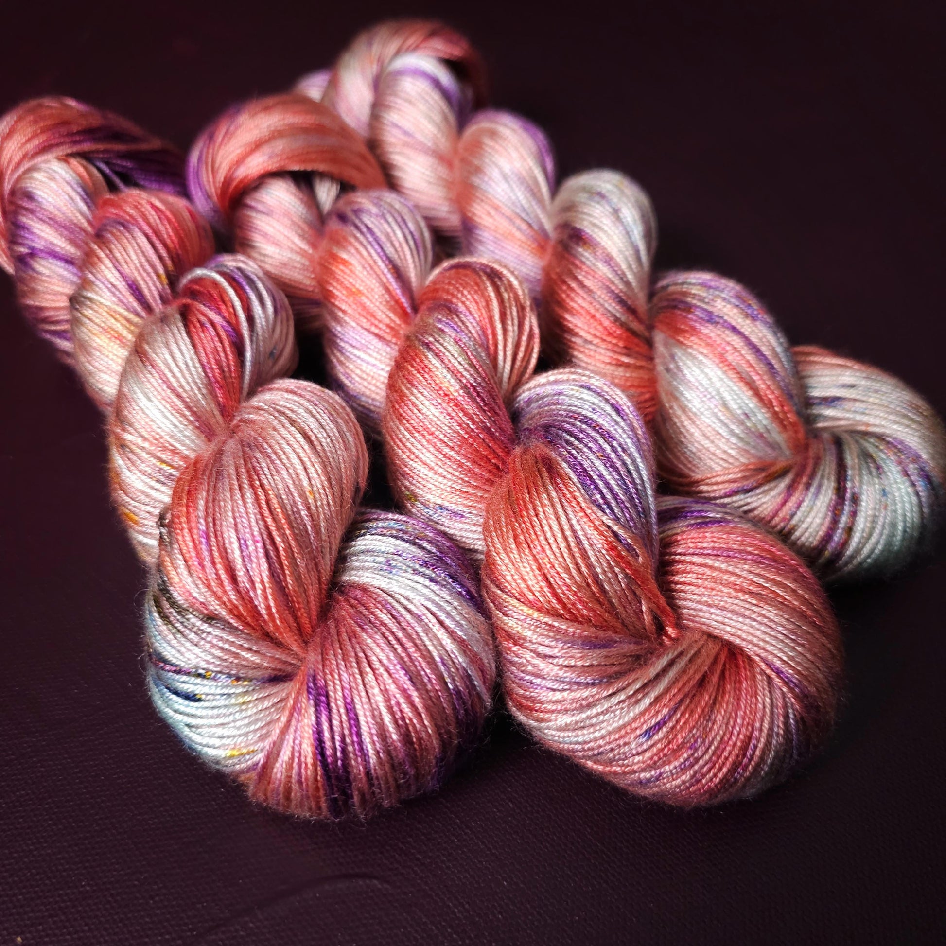 Hand Dyed Vegan Yarn, Fade Set, Rainbow Popsicle Fade, Tencel / Bamboo Yarn, Mercerized Cotton, Hand Painted Fingering/DK Weight Thread