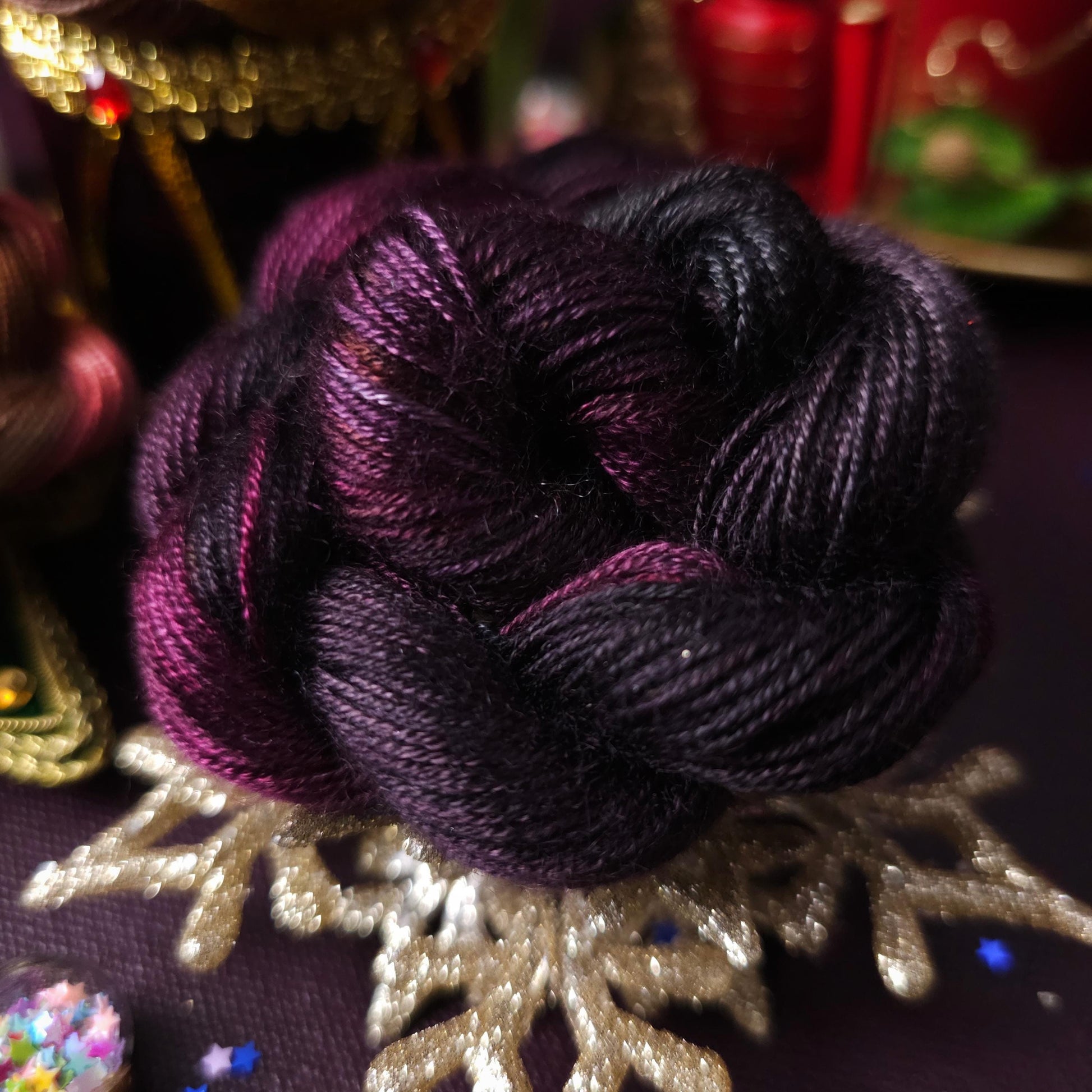 Hand dyed yarn, Vegan Yarn Advent Calendar 2025 PRE-ORDER, ~ fingering weight tencel OR bamboo yarn, vegan, hand painted