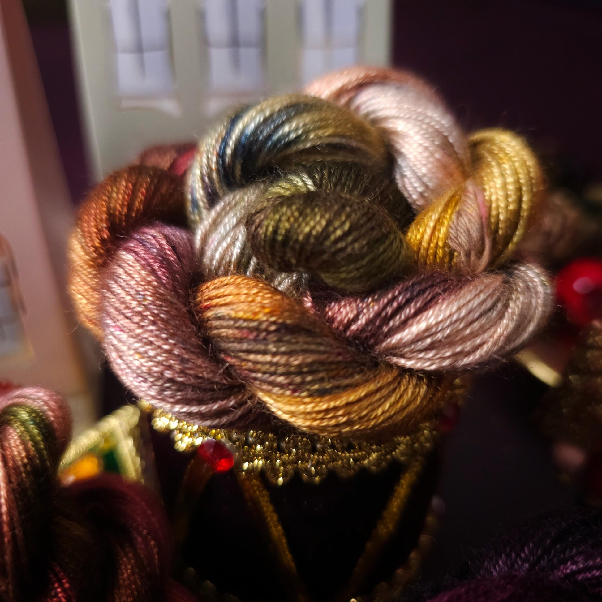 Hand dyed yarn, Vegan Yarn Advent Calendar 2025 PRE-ORDER, ~ fingering weight tencel OR bamboo yarn, vegan, hand painted