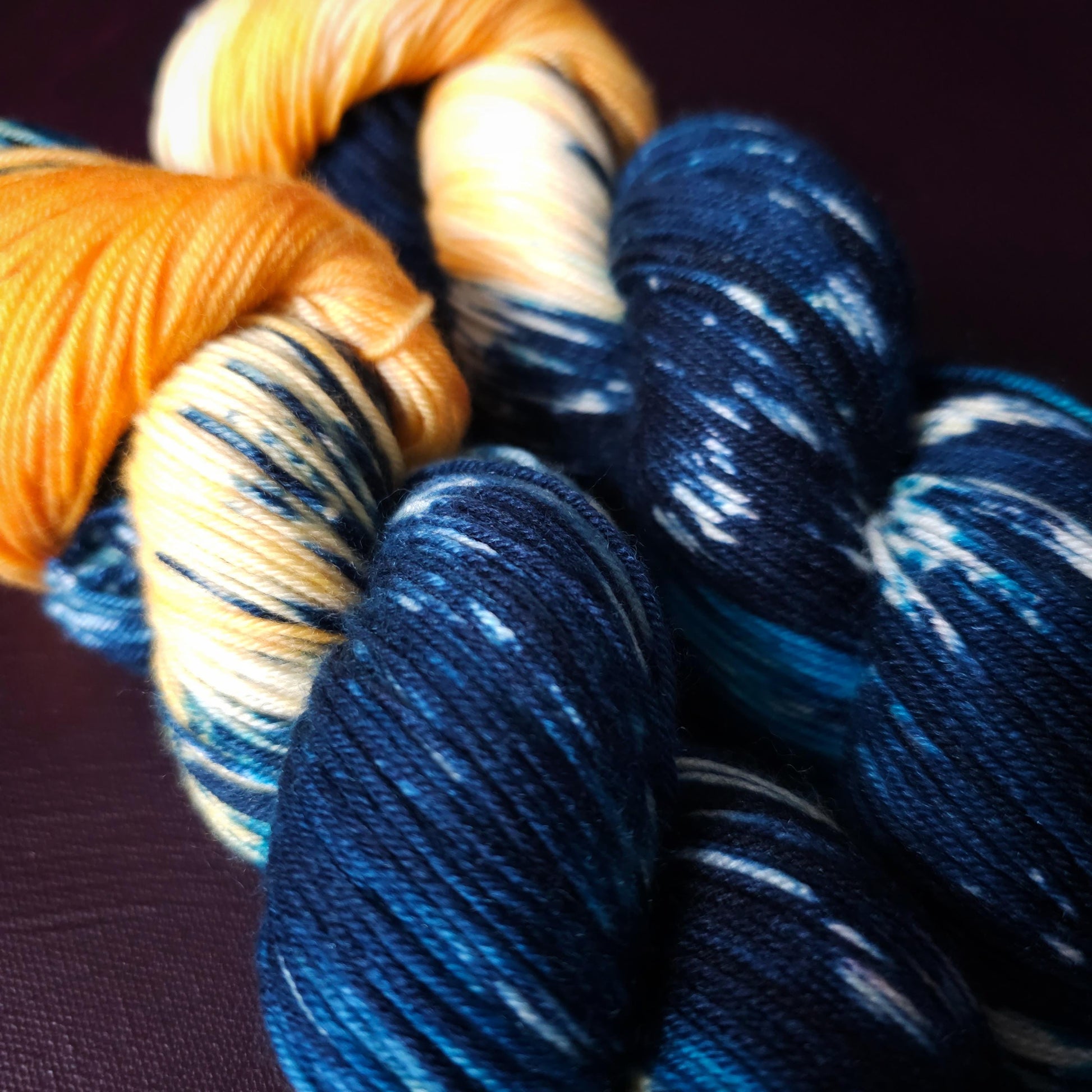 Hand dyed yarn, Mermaid’s Flower, merino sock, soft wool yarn, knitting or crochet yarn, assigned pooling yarn, hand painted