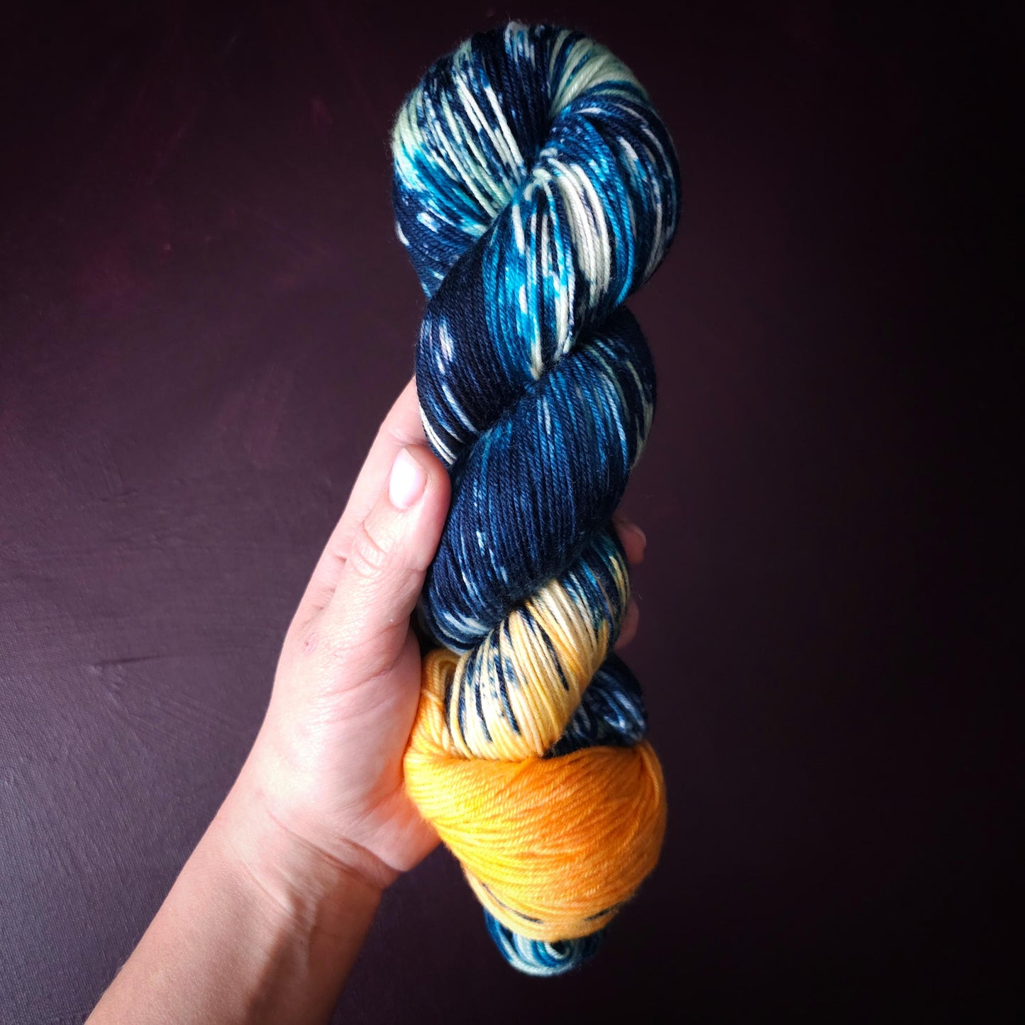 Hand dyed yarn, Mermaid’s Flower, merino sock, soft wool yarn, knitting or crochet yarn, assigned pooling yarn, hand painted