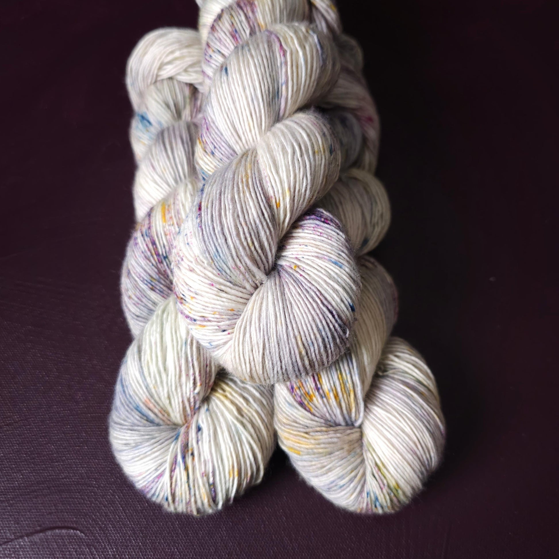Desert Stone, hand dyed merino singles yarn, gifts for knitters, gold lurex sock yarn, colorful knitting supplies, merino crochet yarn