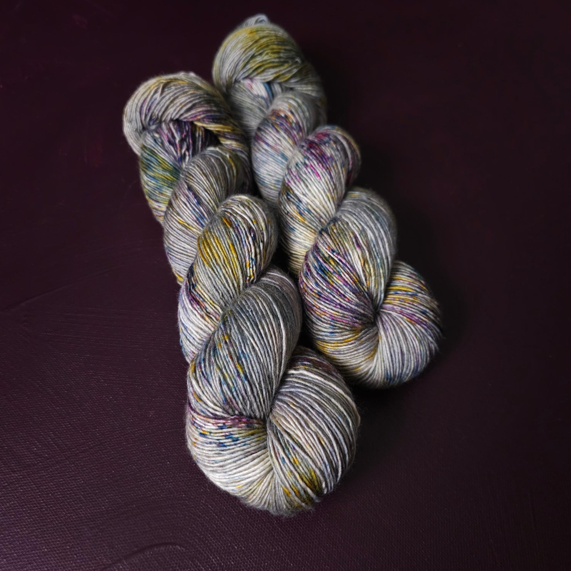 Stone Of Wisdome, hand dyed merino singles yarn, gifts for knitters, gold lurex sock yarn, colorful knitting supplies, merino crochet yarn