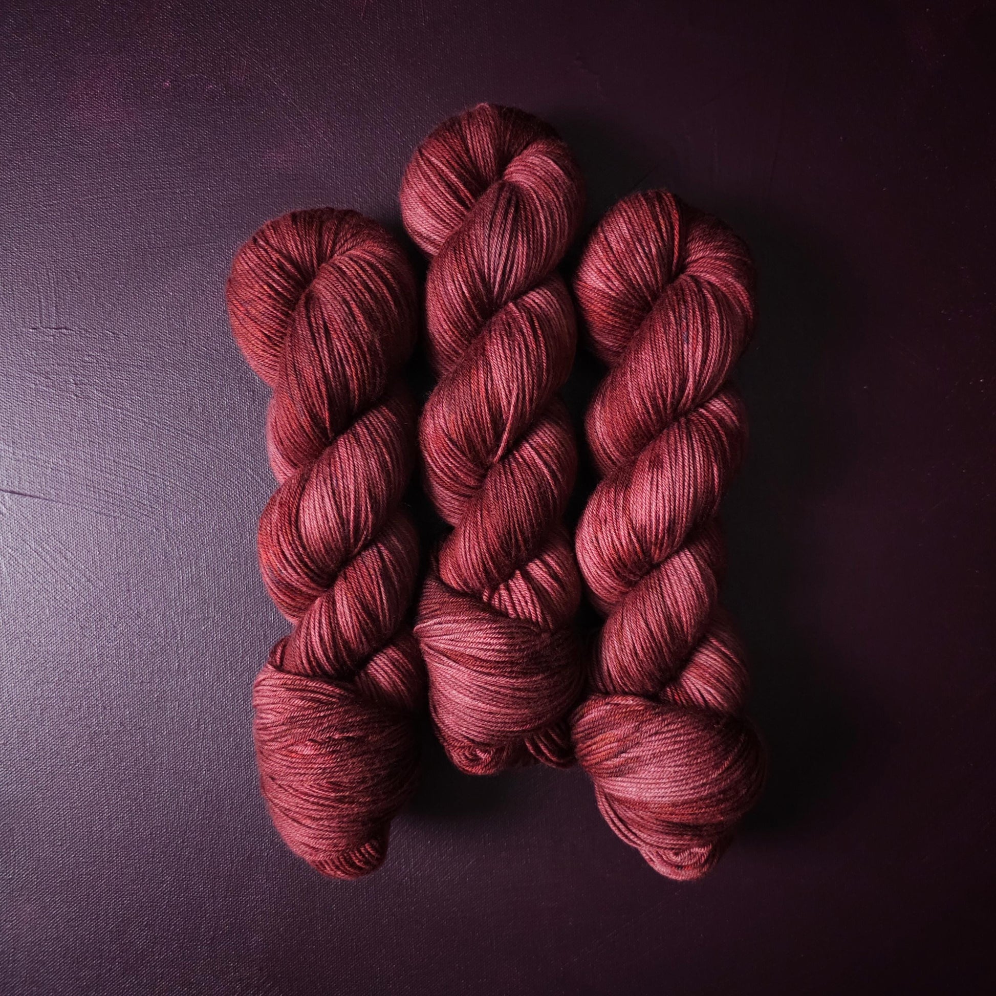 Burning Rasberry, hand dyed merino singles yarn, gifts for knitters, gold lurex sock yarn, colorful knitting supplies, merino crochet yarn