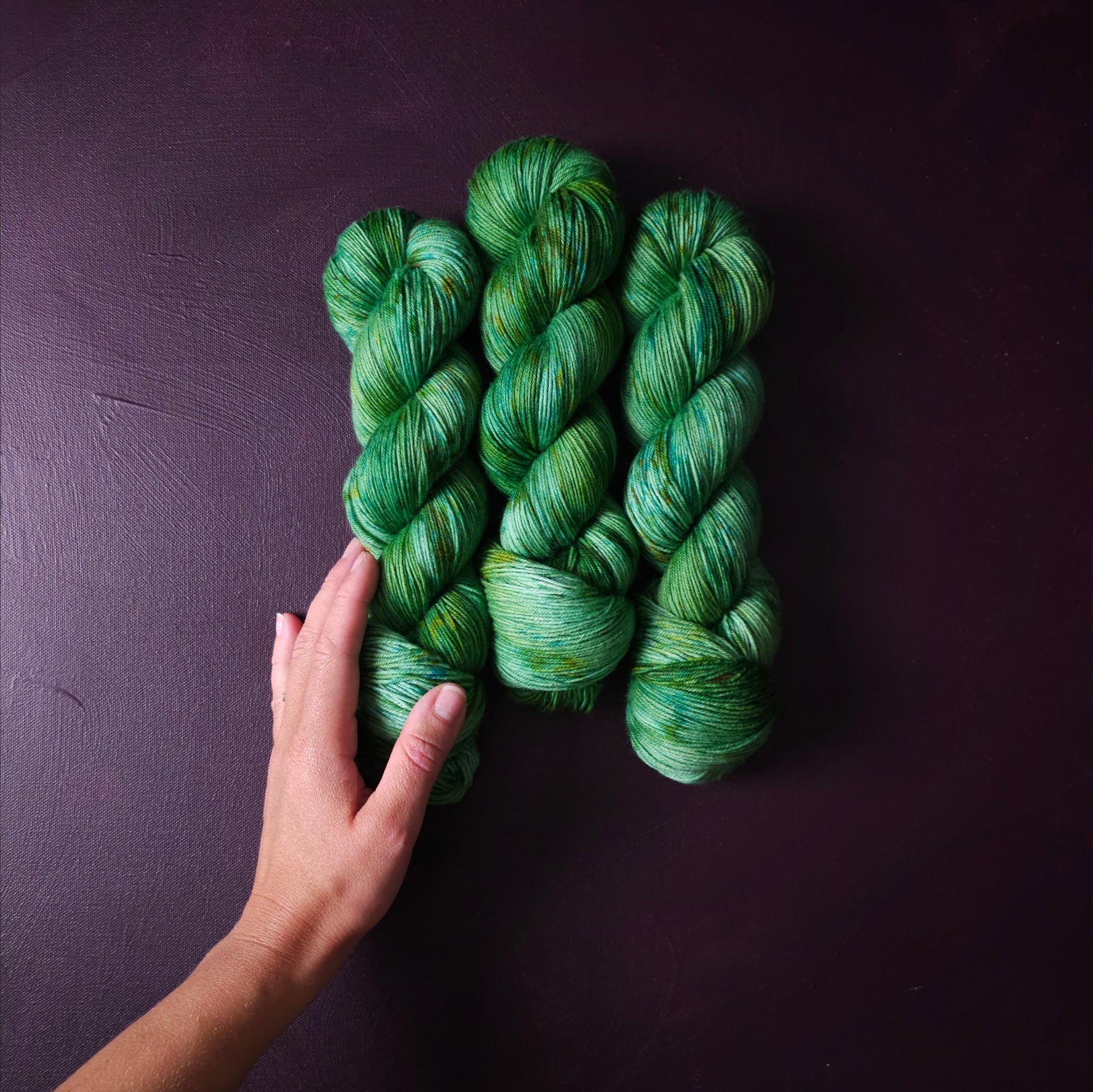 Crazy Sea Foam ~ hand dyed merino singles yarn, gifts for knitters, gold lurex sock yarn, colorful knitting supplies, merino crochet yarn