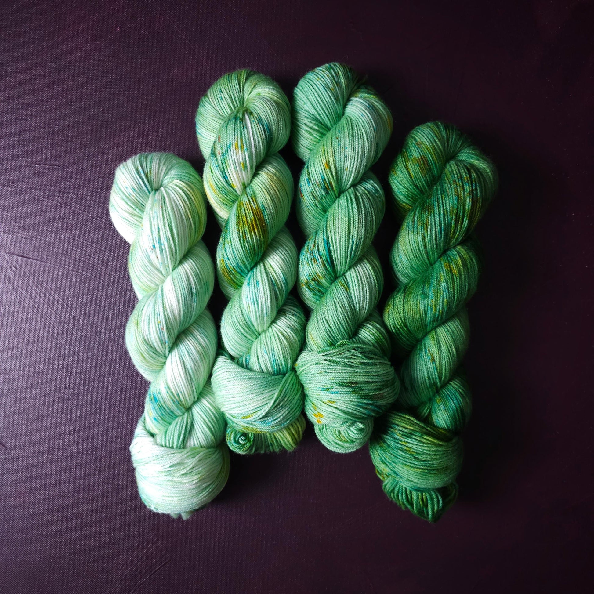 Hand dyed yarn Set ~ Foaming Sea ~ soft merino sock yarn , single ply, DK, Aran, Mohair Silk thread, knitting and crochet yarn