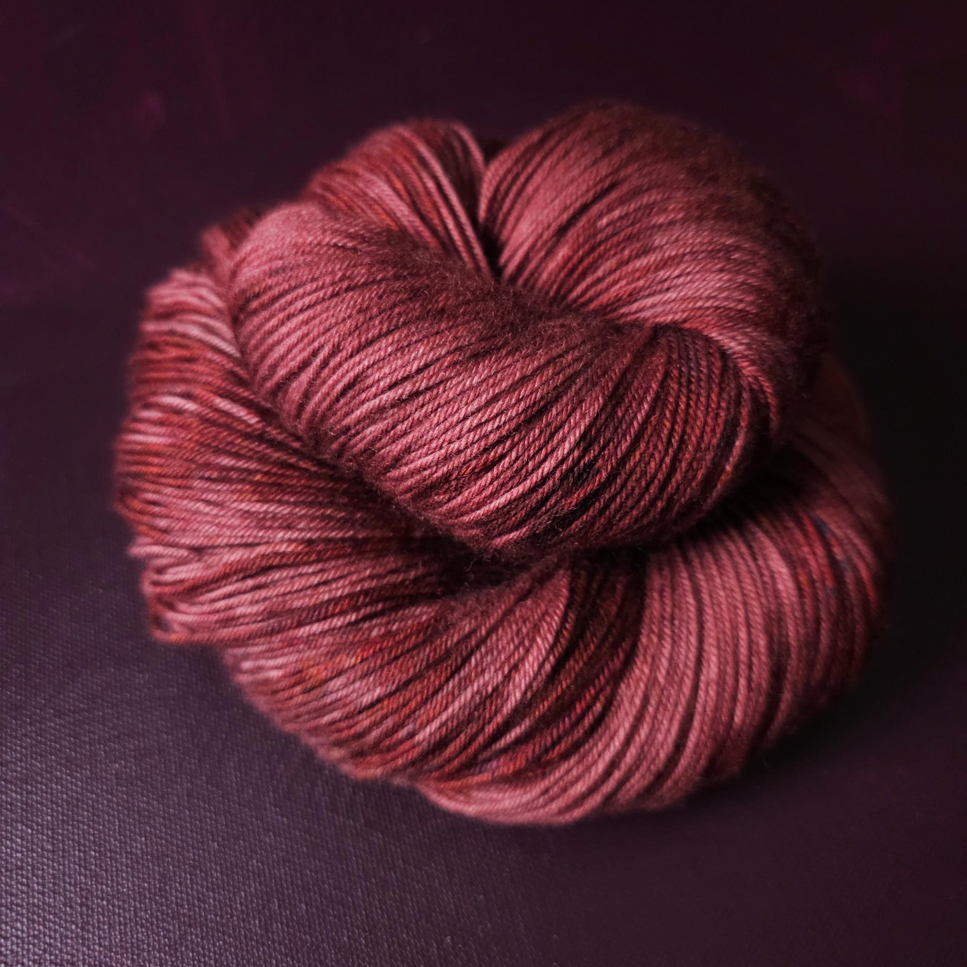 Burning Rasberry, hand dyed merino singles yarn, gifts for knitters, gold lurex sock yarn, colorful knitting supplies, merino crochet yarn