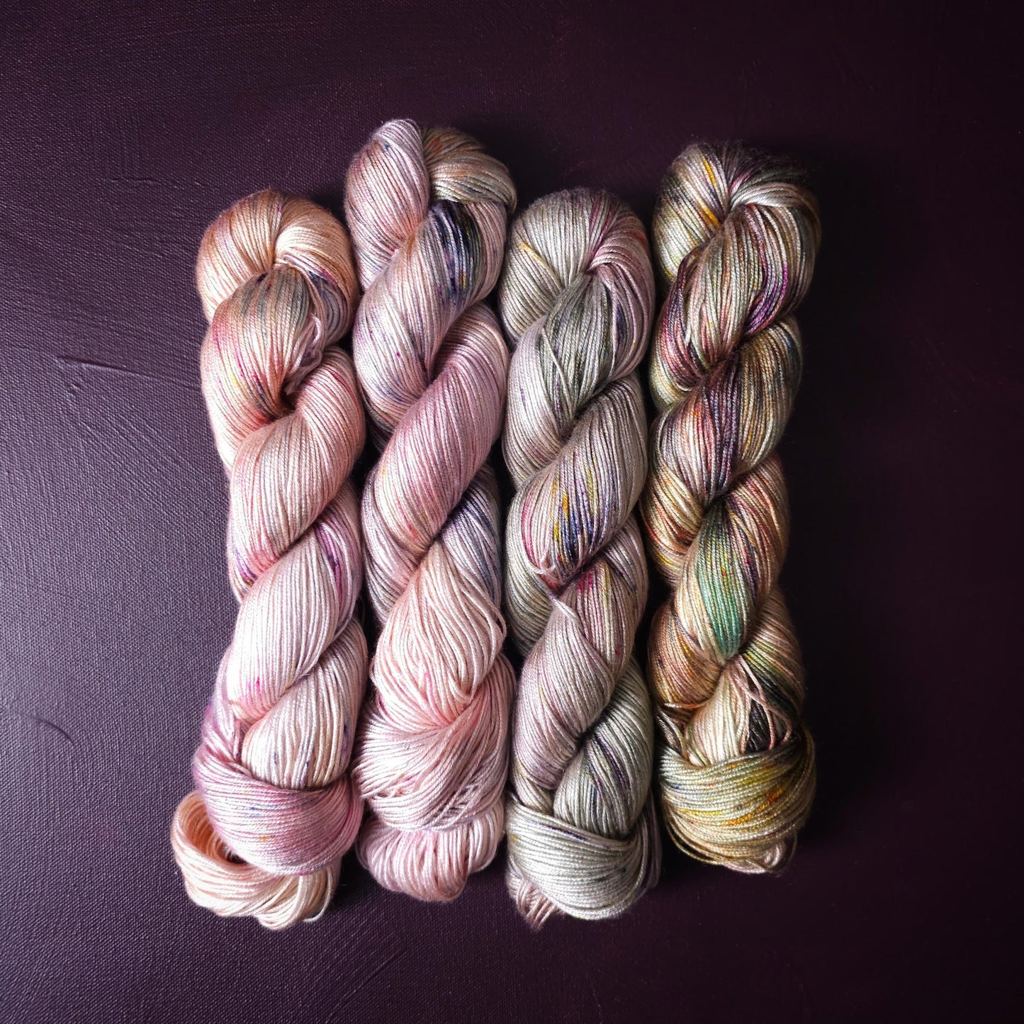 Lucky Dip, Magic Cloud, Hand Dyed Vegan Yarn, Fade Set, Tencel DK weight, Hand Painted Thread, knitting, crochet, weaving yarn