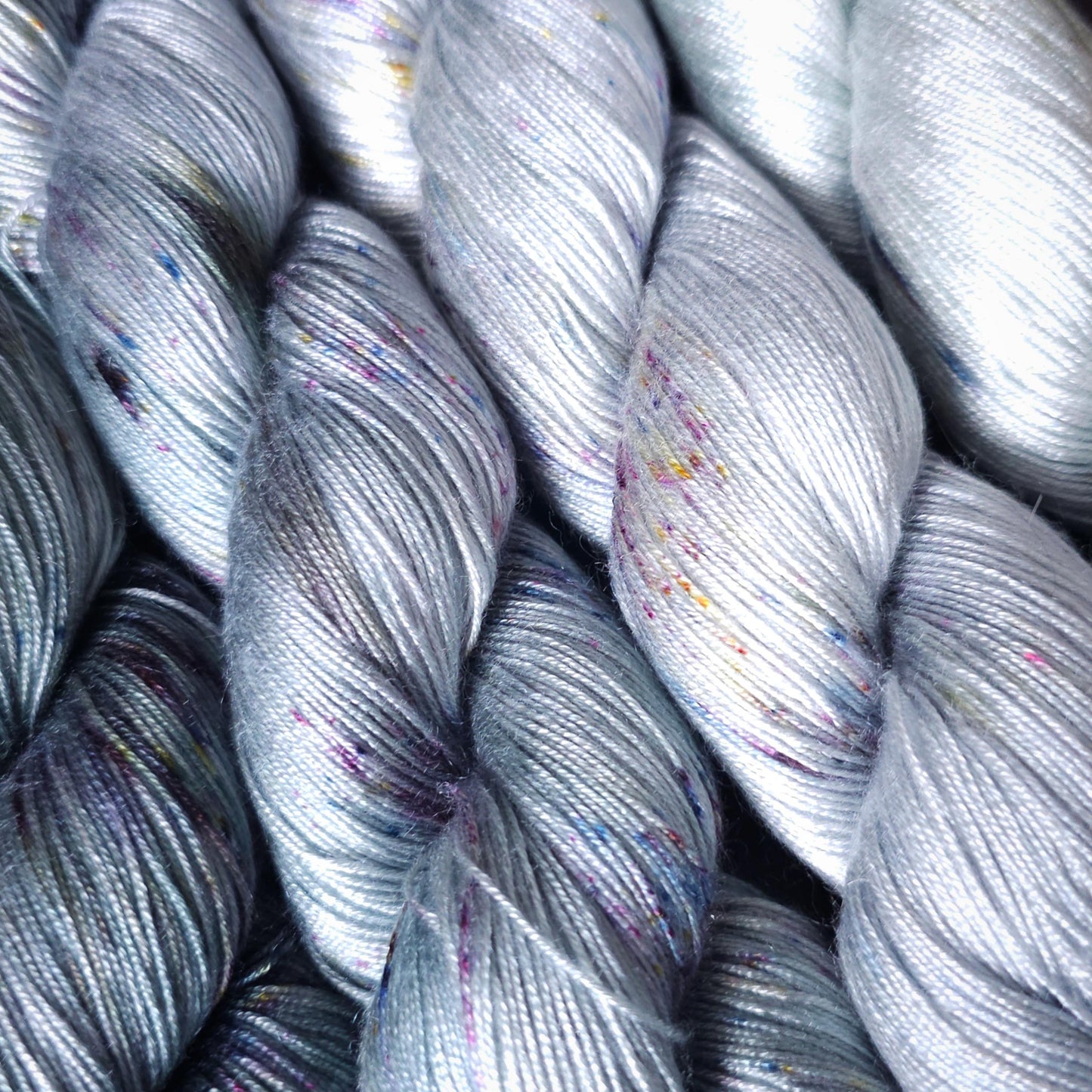 Lucky Dip nr 2 Hand Dyed Vegan Yarn Fade Set, One Of A Kind Knitting Yarn, Fingering Weight Tencel Yarn, Shiny Hand Painted Crochet Thread