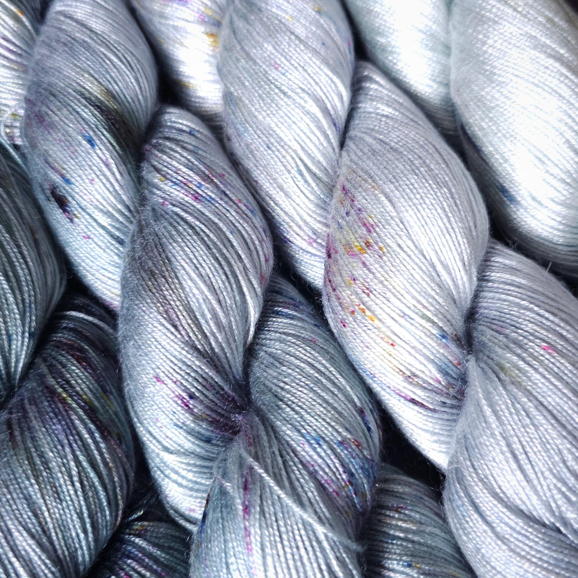 Lucky Dip nr 2 Hand Dyed Vegan Yarn Fade Set, One Of A Kind Knitting Yarn, Fingering Weight Tencel Yarn, Shiny Hand Painted Crochet Thread