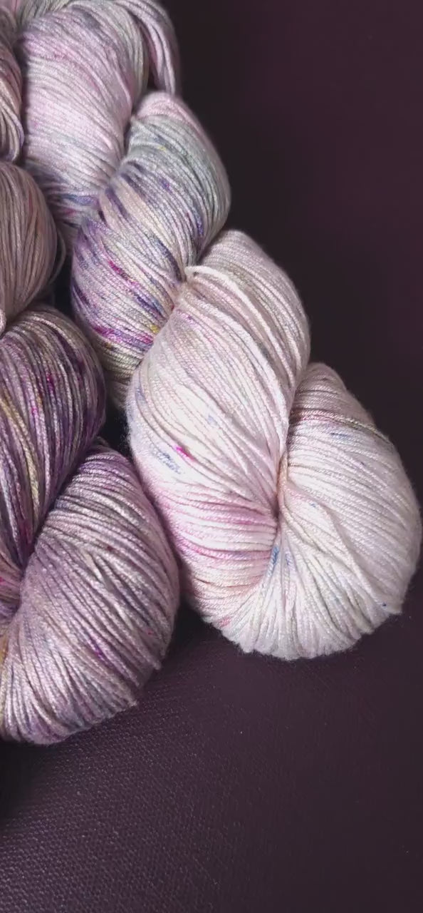 Lucky Dip, Hand Dyed Vegan Yarn Fade Set, One Of A Kind Knitting Yarn, Fingering Weight bamboo Yarn, Shiny Hand Painted Crochet Thread