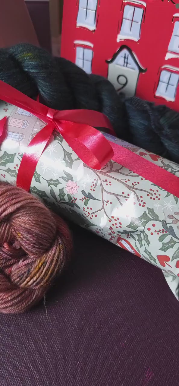 Hand dyed yarn, Merino Sock Yarn Advent Calendar 2025 PRE-ORDER, soft merino yarn, yarn advent, fingering weight, hand dyed yarn